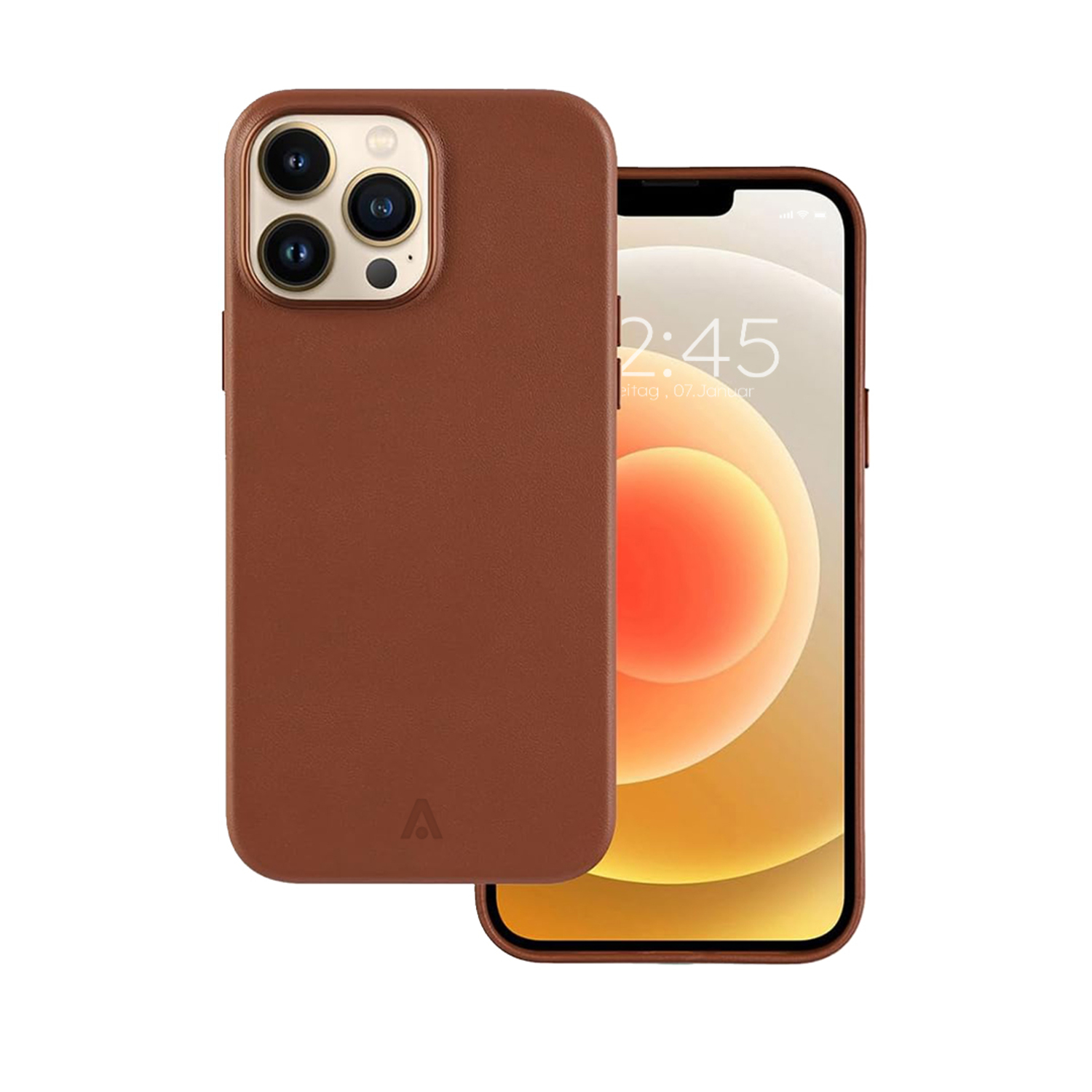 alkaya. | LUCID Pu Leather Case kompatibel mit Magsafe braun, iPhone 14 Pro