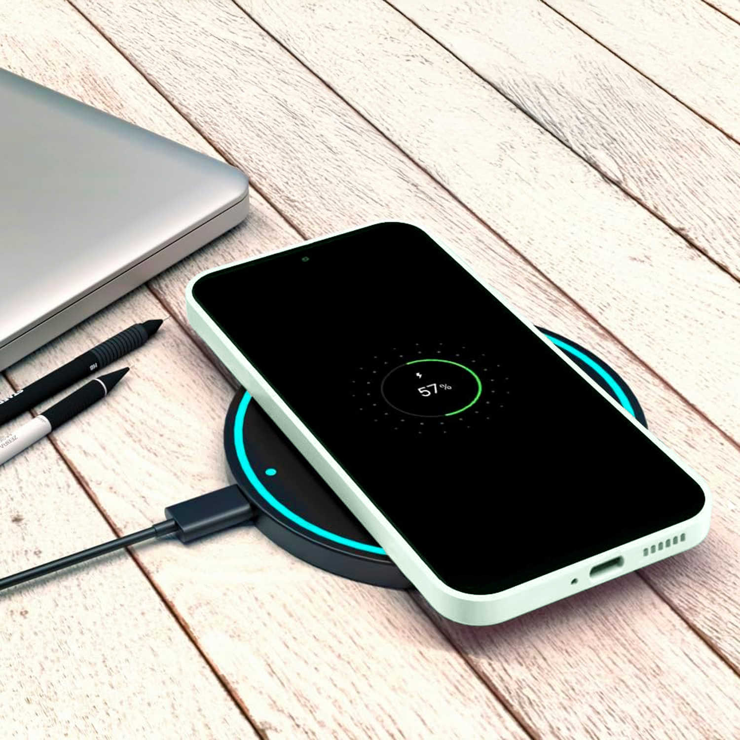 alkaya. | LUCID Silikon Case kompatibel mit Magsafe mint grün, Samsung S22+