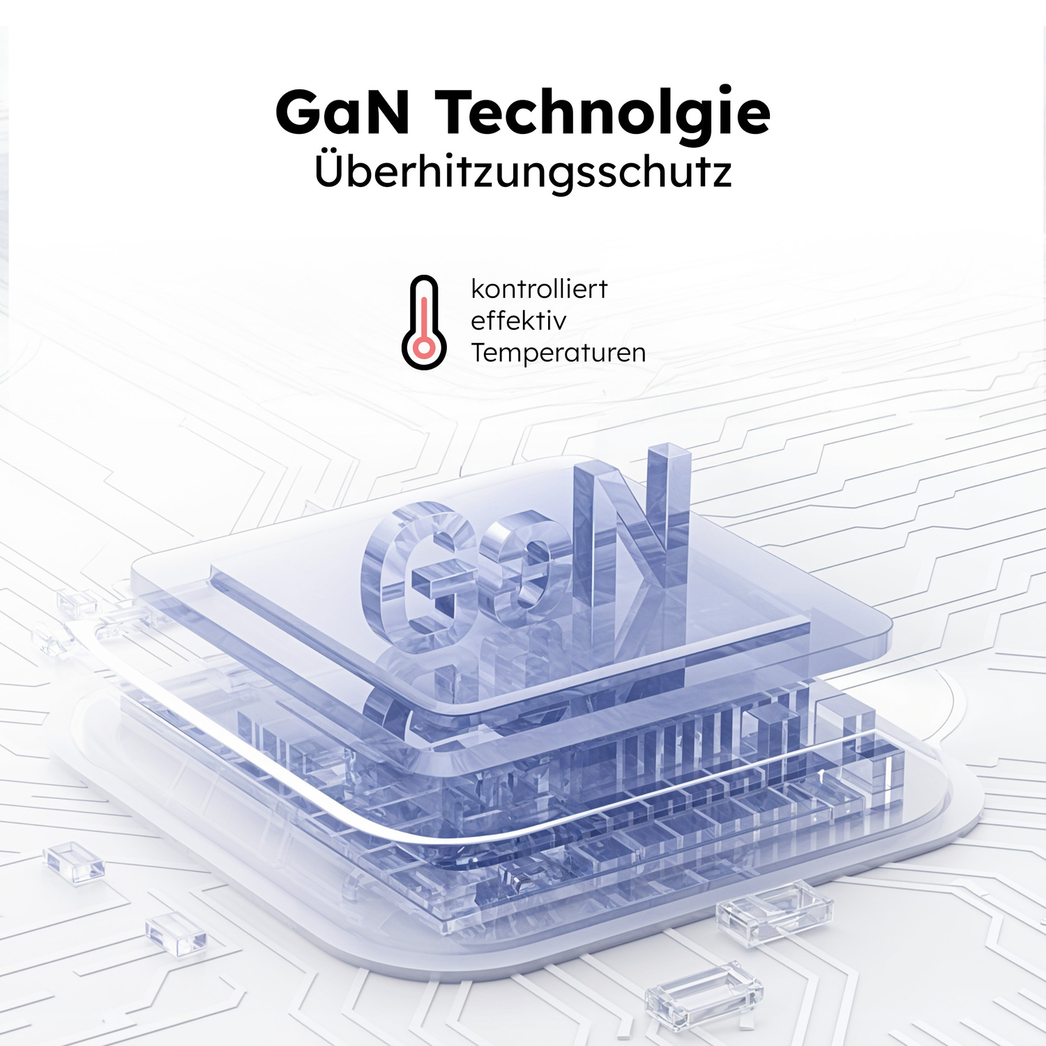 alkaya. | NEXUS | Ladegerät mit GaN Technologie | 65W Weiß, USB C+C+A