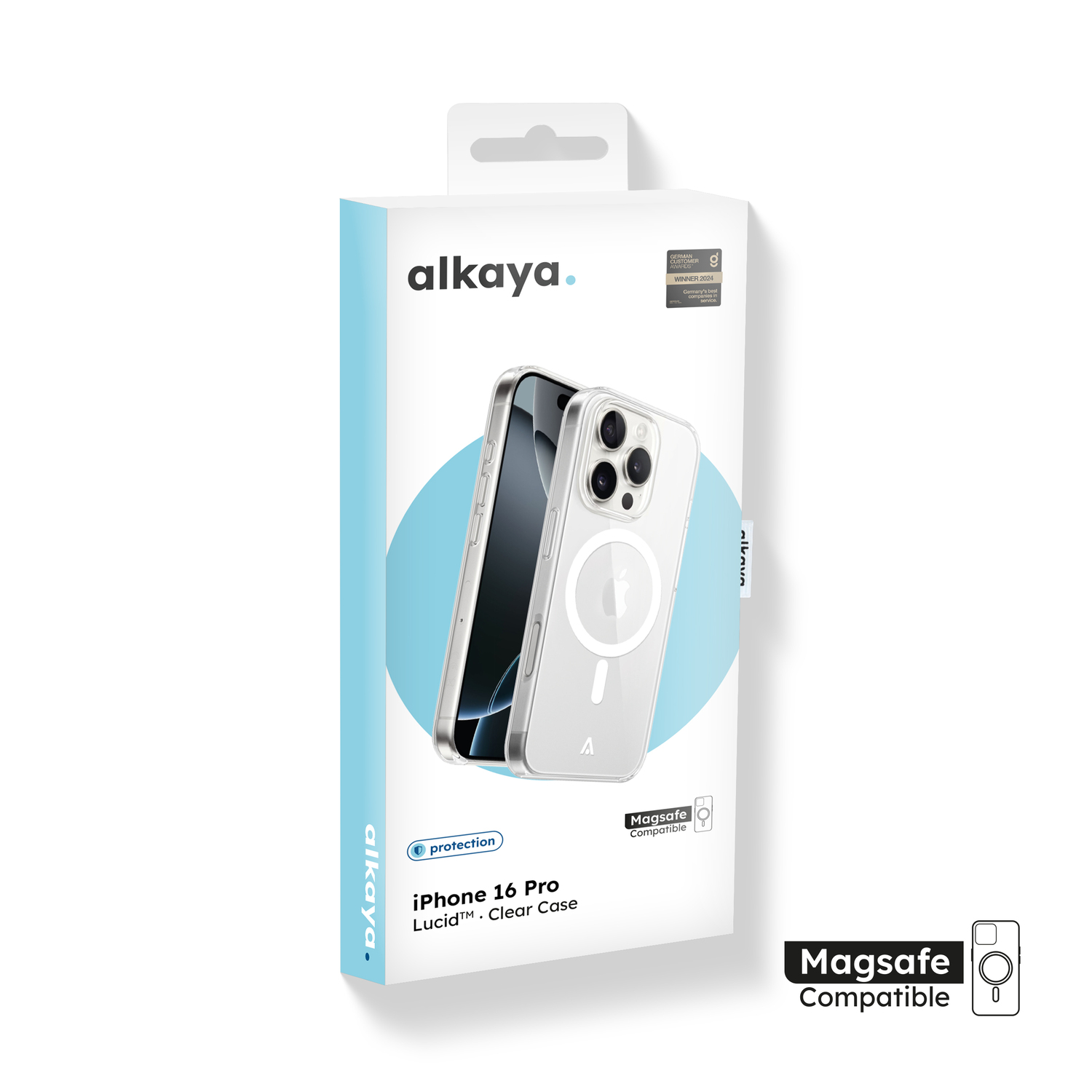 alkaya. | LUCID Clear Case kompatibel mit Magsafe transparent, iPhone 16 Pro