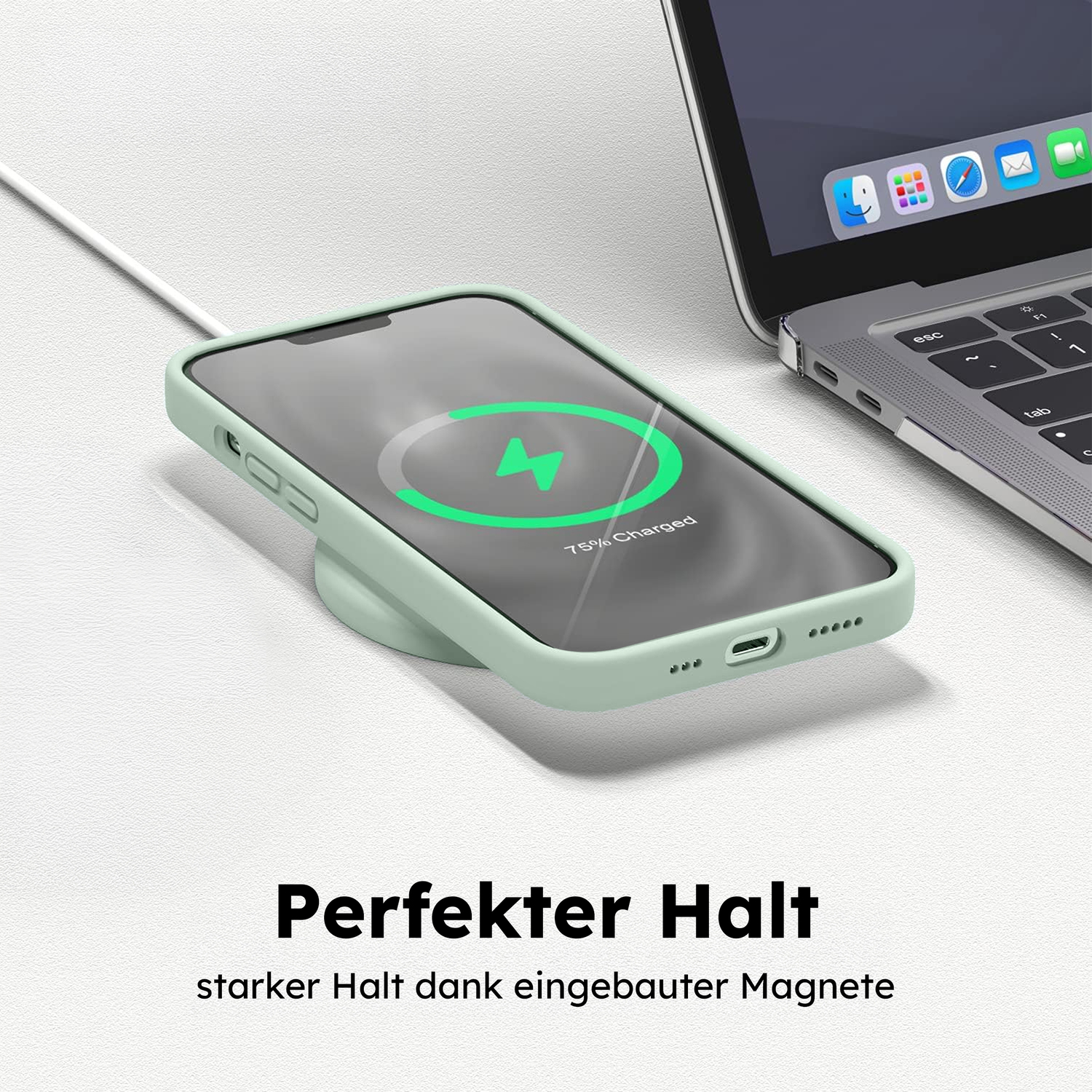alkaya. | LUCID Silikon Case kompatibel mit Magsafe mint grün, iPhone 16 Plus