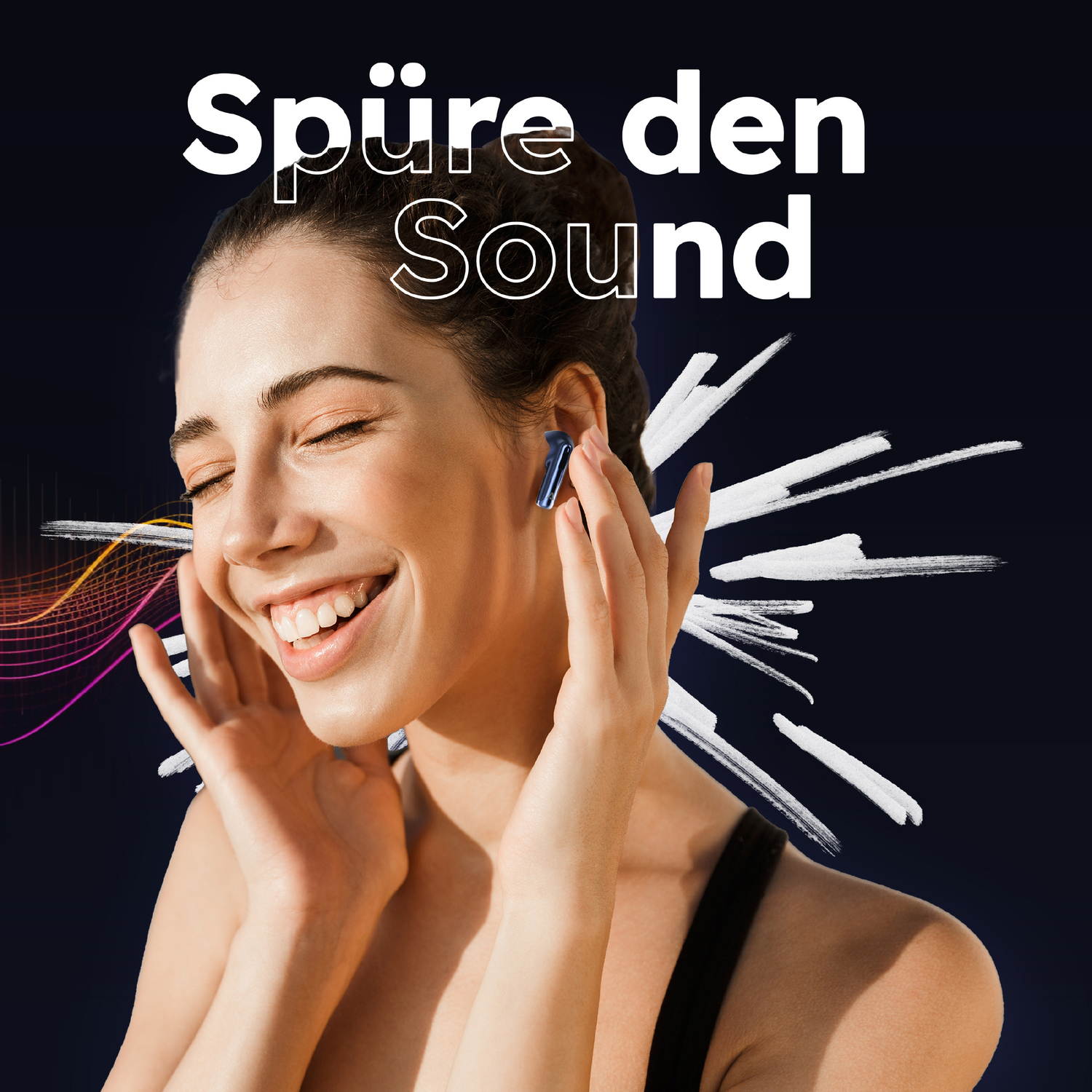 alkaya. | A Buds Pro Quantum Sound | Bluetooth Kopfhörer | blau Induktives Laden