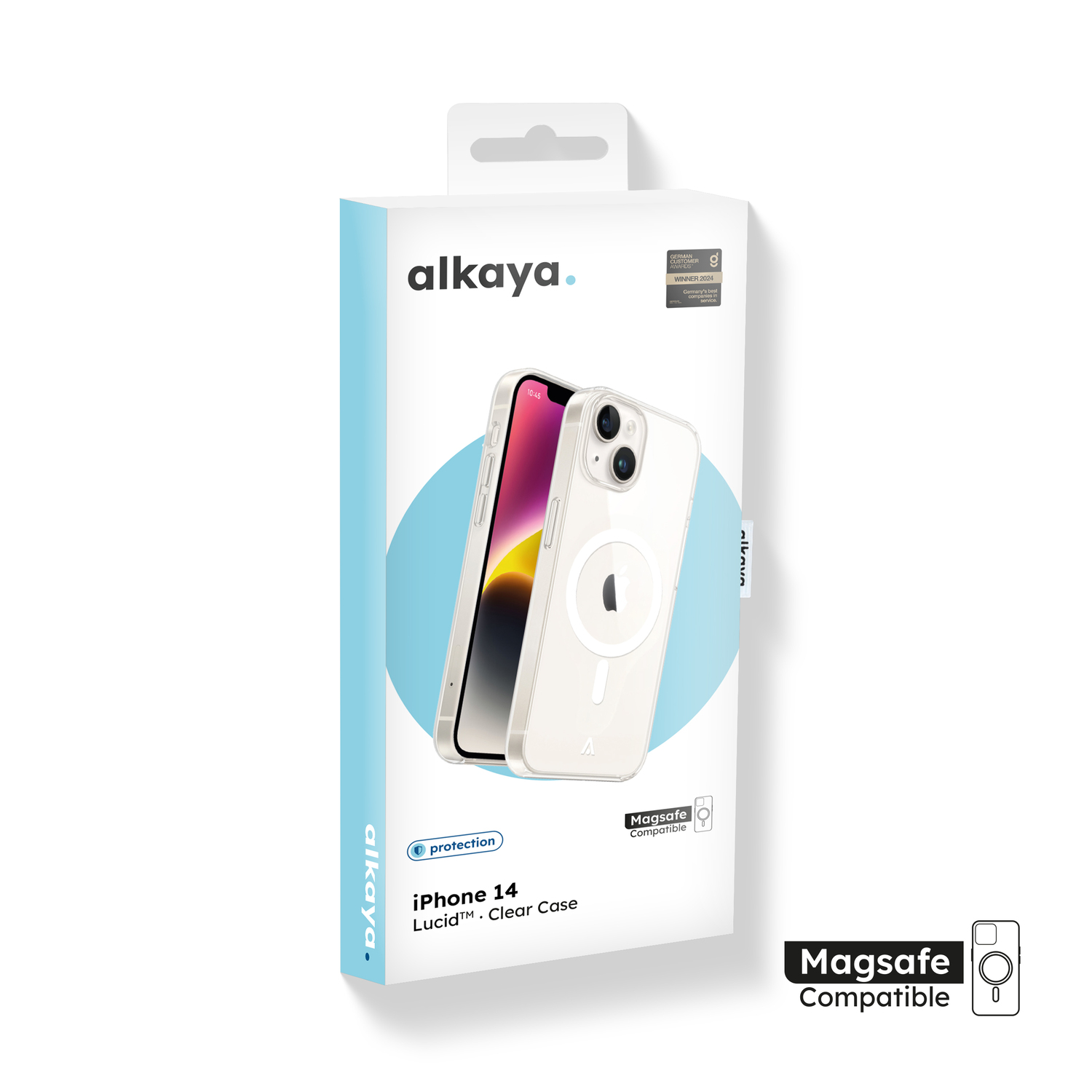 alkaya. | LUCID Clear Case kompatibel mit Magsafe transparent, iPhone 14