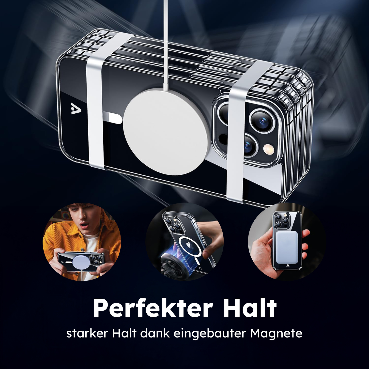 alkaya. | LUCID Clear Case kompatibel mit Magsafe transparent, iPhone 14 Pro