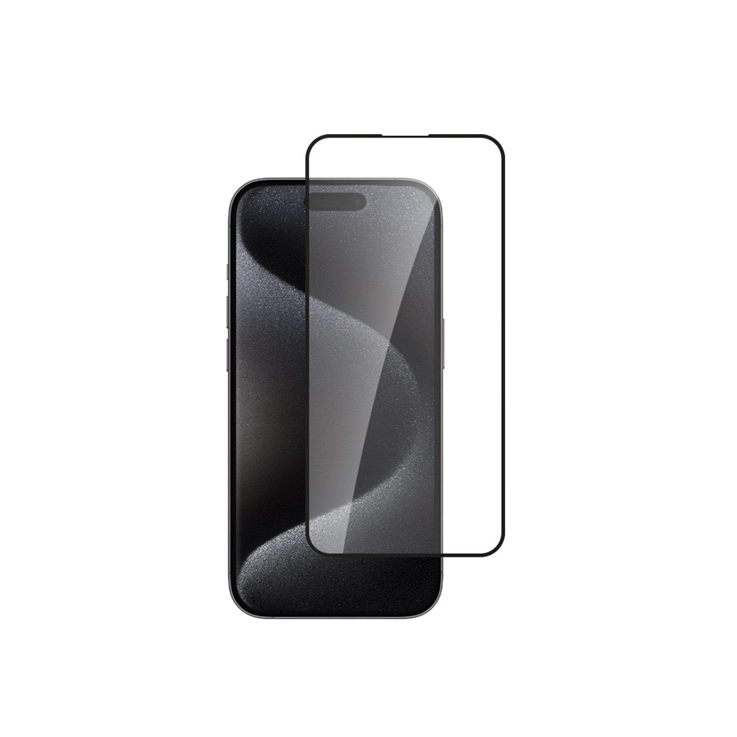 alkaya. | A Shield | Displayschutzglas | 3D Full Cover transparent, iPhone 15 Pro Max
