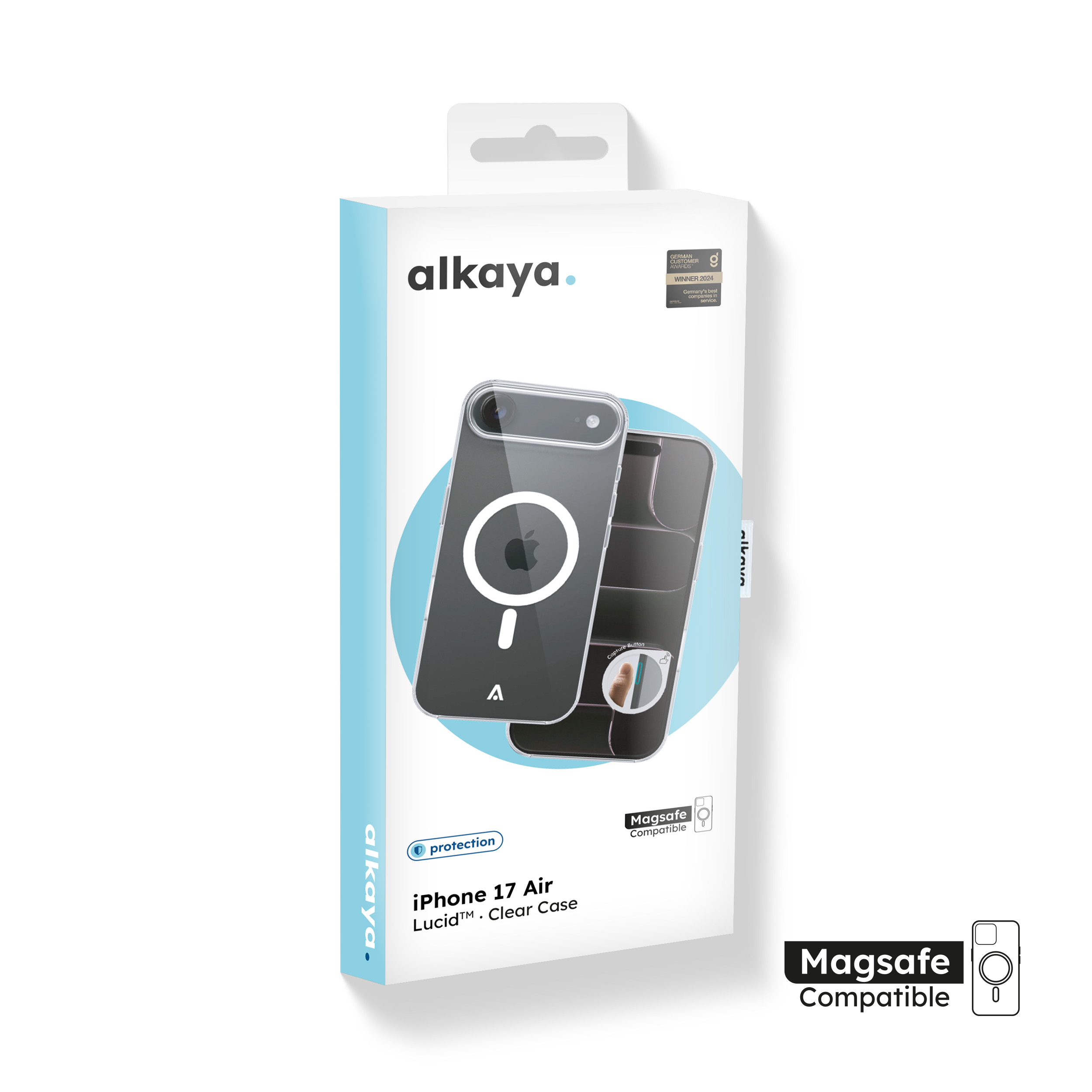 alkaya. | LUCID Clear Case kompatibel mit Magsafe transparent, iPhone 17 Air