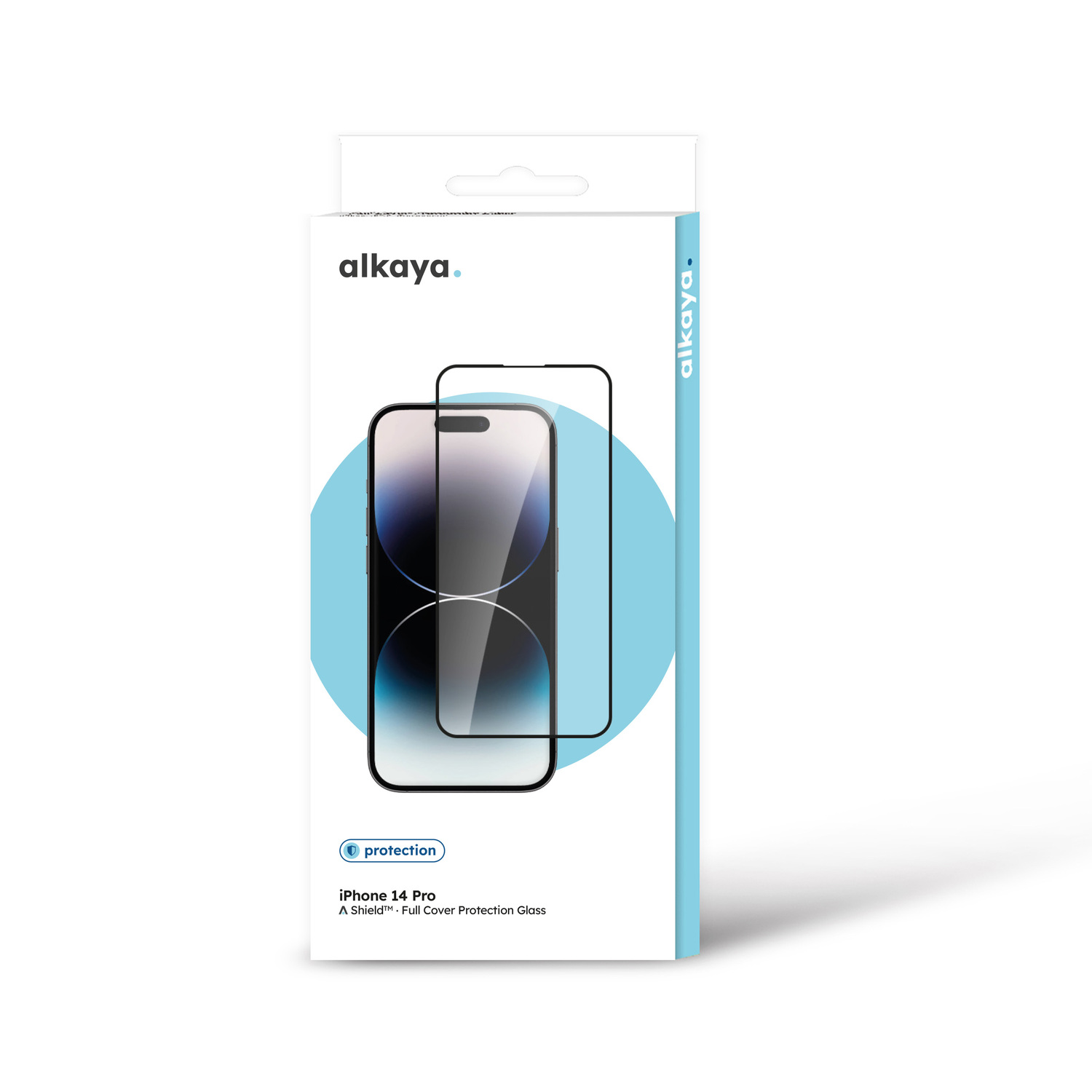 alkaya. | A Shield | Displayschutzglas | 3D Full Cover transparent, iPhone 14 Pro
