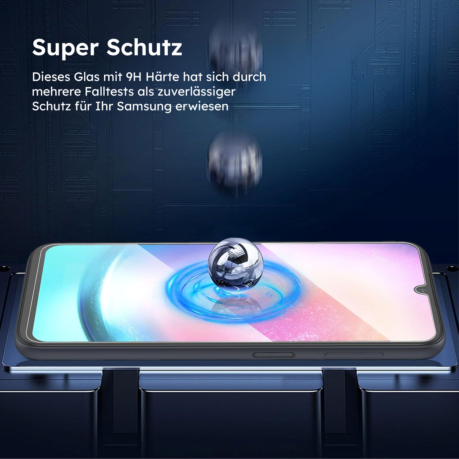 alkaya. | A Shield | Displayschutzglas | 3D Full Cover transparent, Samsung Galaxy A34