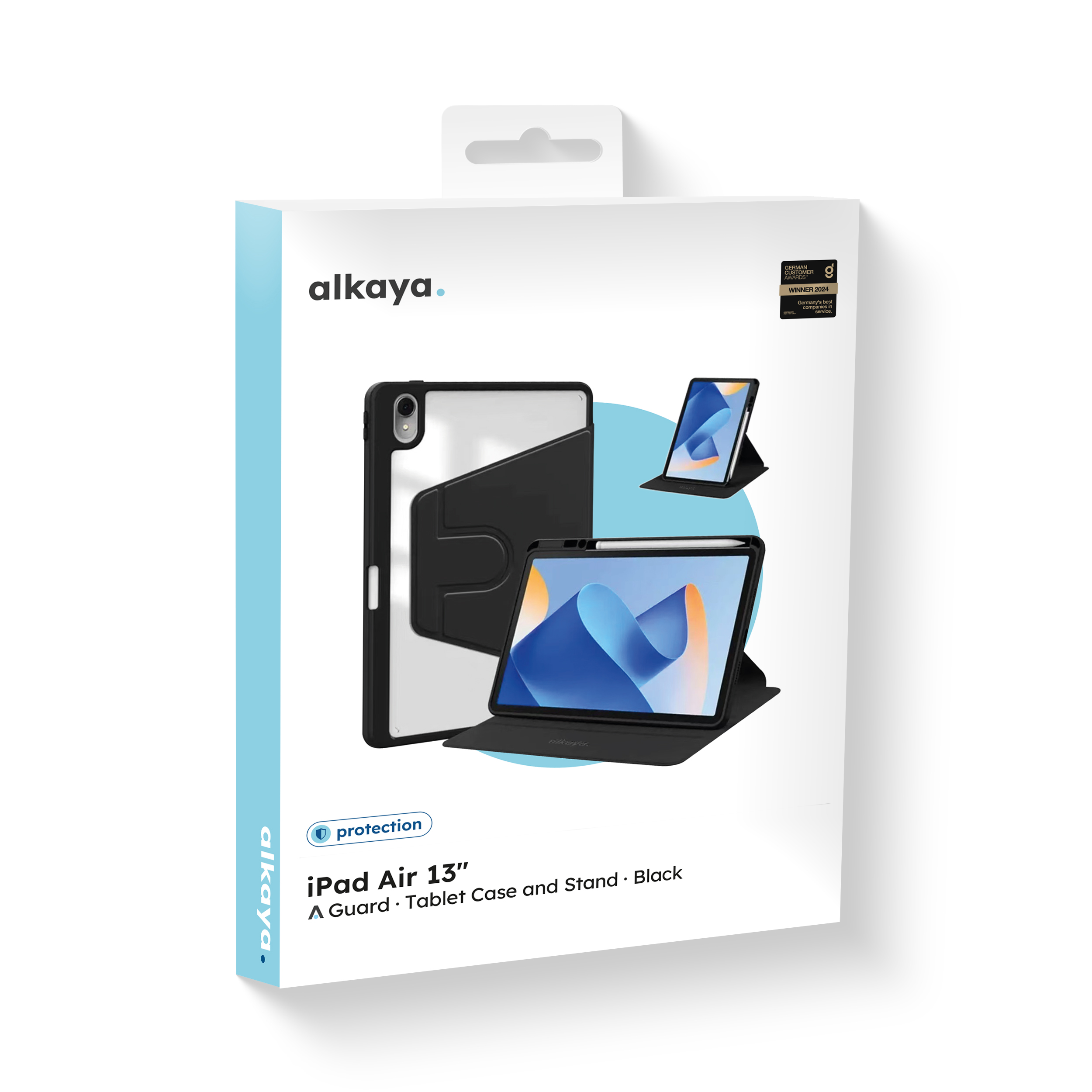 alkaya. | LUCID iPad 360 FlexStand Case schwarz, iPad Air 13"