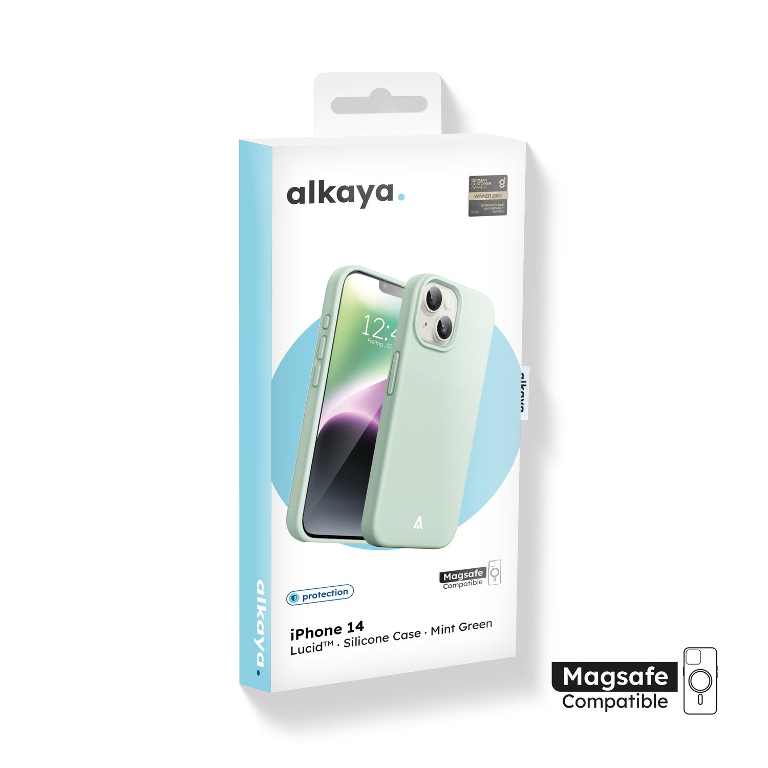 alkaya. | LUCID Silikon Case kompatibel mit Magsafe mint grün, iPhone 14