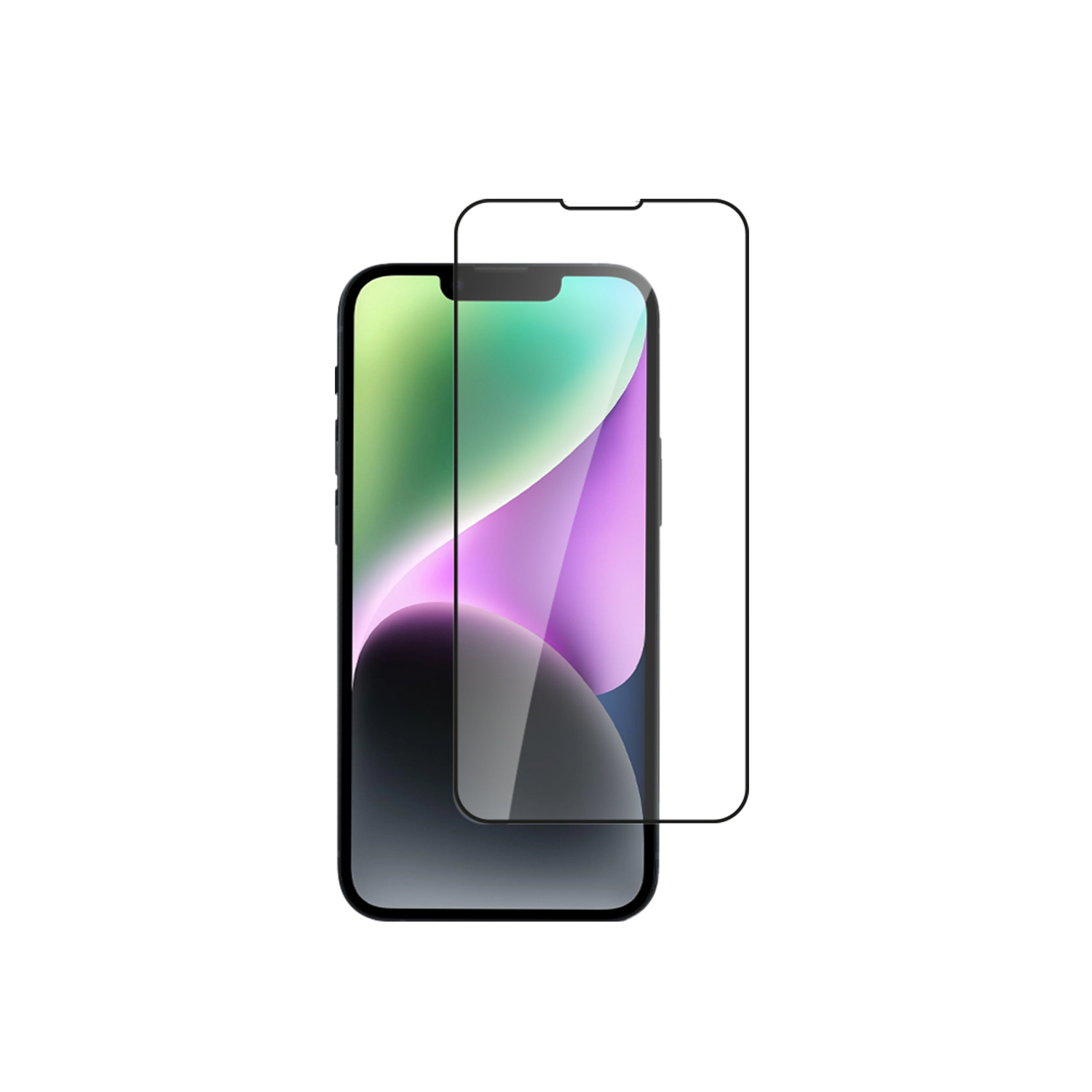 alkaya. | A Shield | Displayschutzglas | 3D Full Cover transparent, iPhone 14 Plus