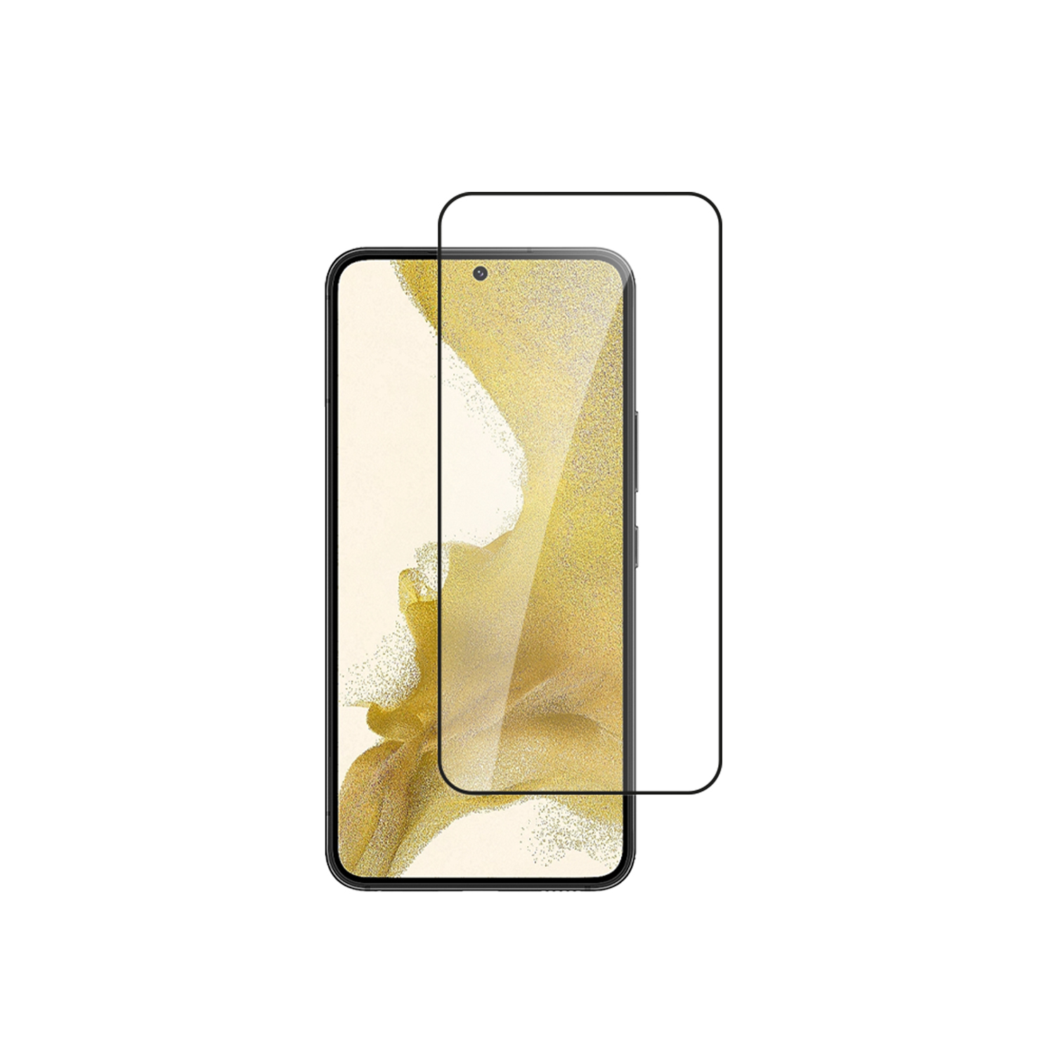 alkaya. | A Shield | Displayschutzglas | 3D Full Cover transparent, Samsung Galxy S22+