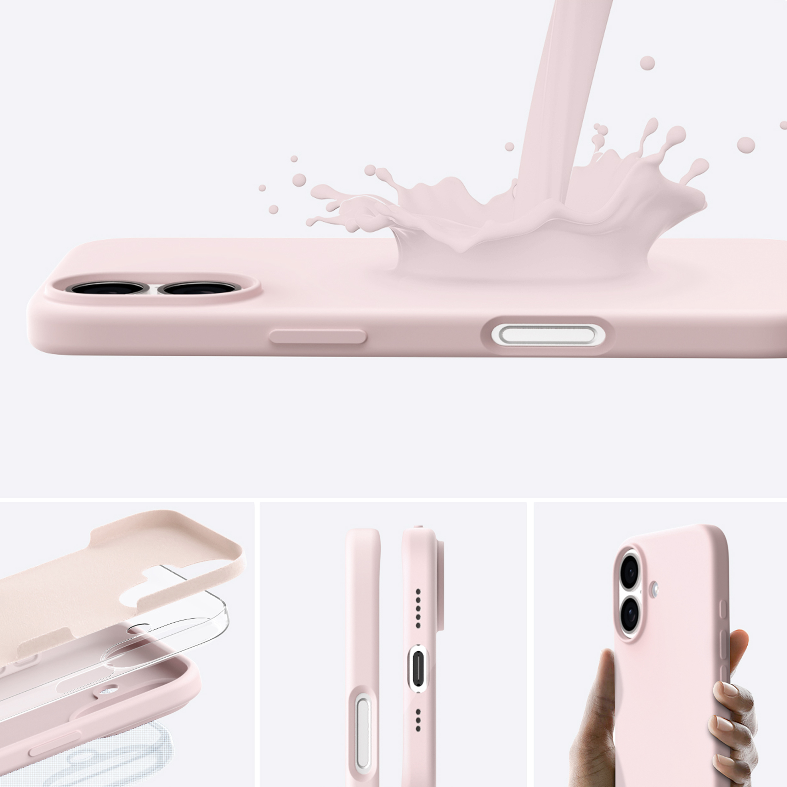 alkaya. | LUCID Silikon Case kompatibel mit Magsafe pink, iPhone 17