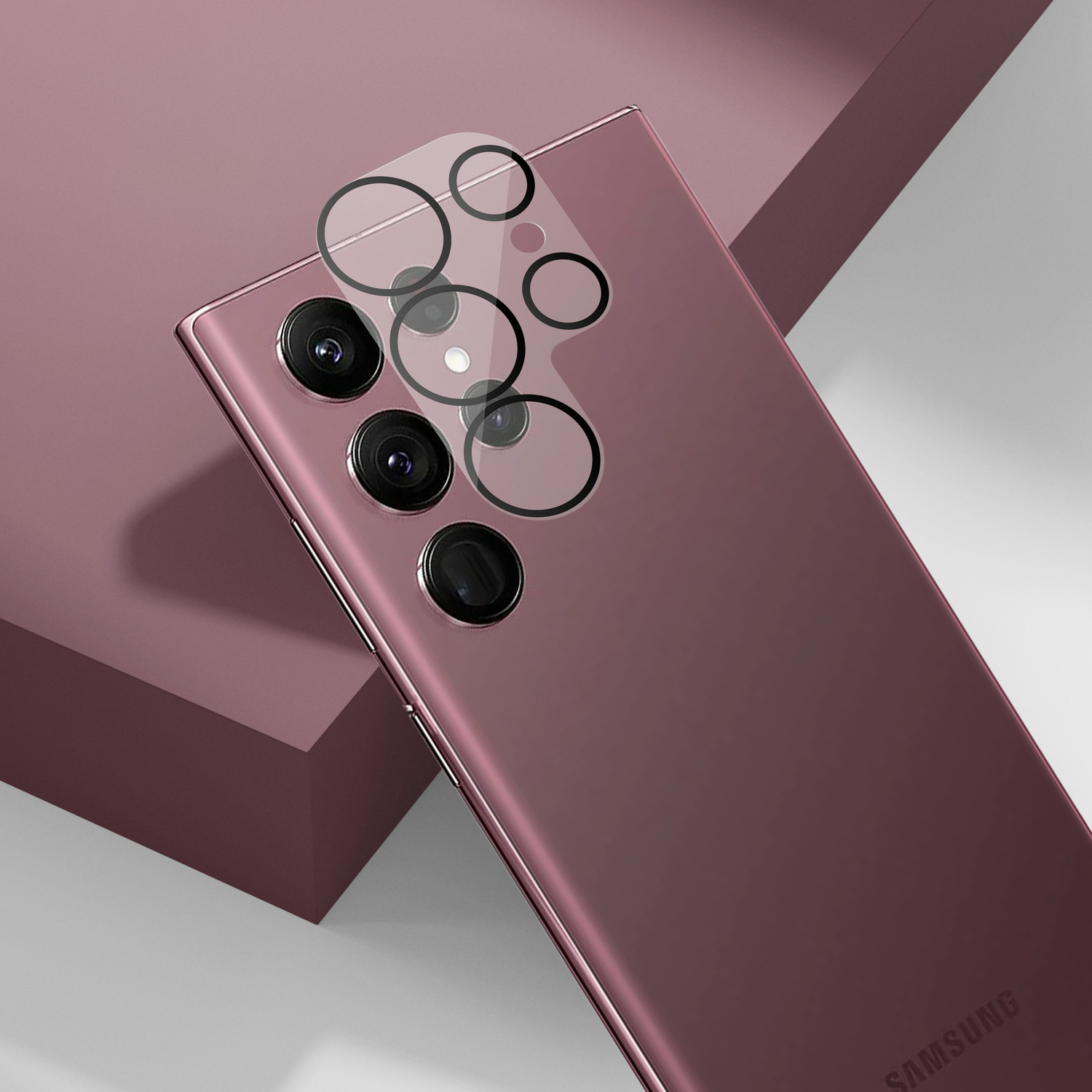 alkaya. | Lens Shield | Kameraschutzglas, Transparent Samsung S22 Ultra