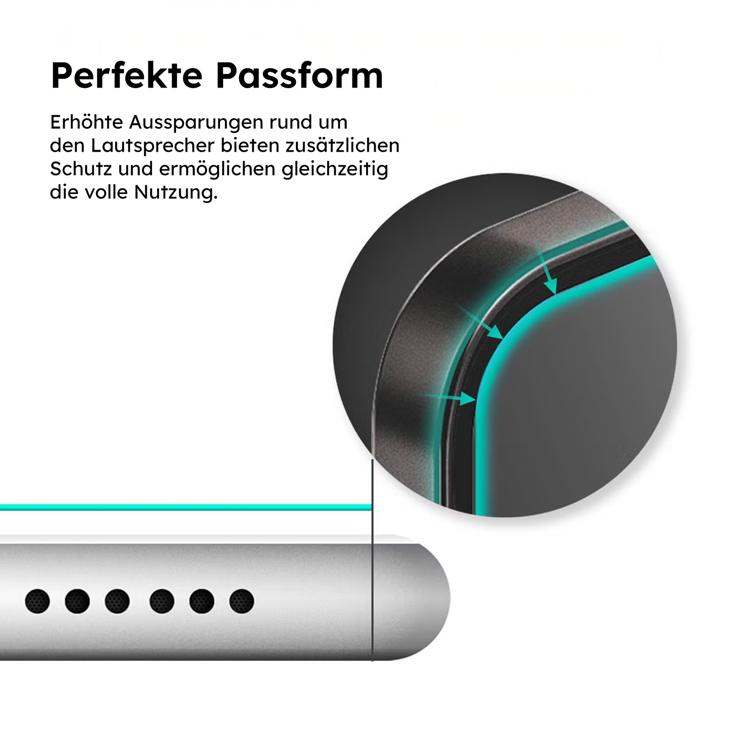 alkaya. | A Shield | Displayschutzglas | 3D Full Cover transparent, iPhone 14 Pro