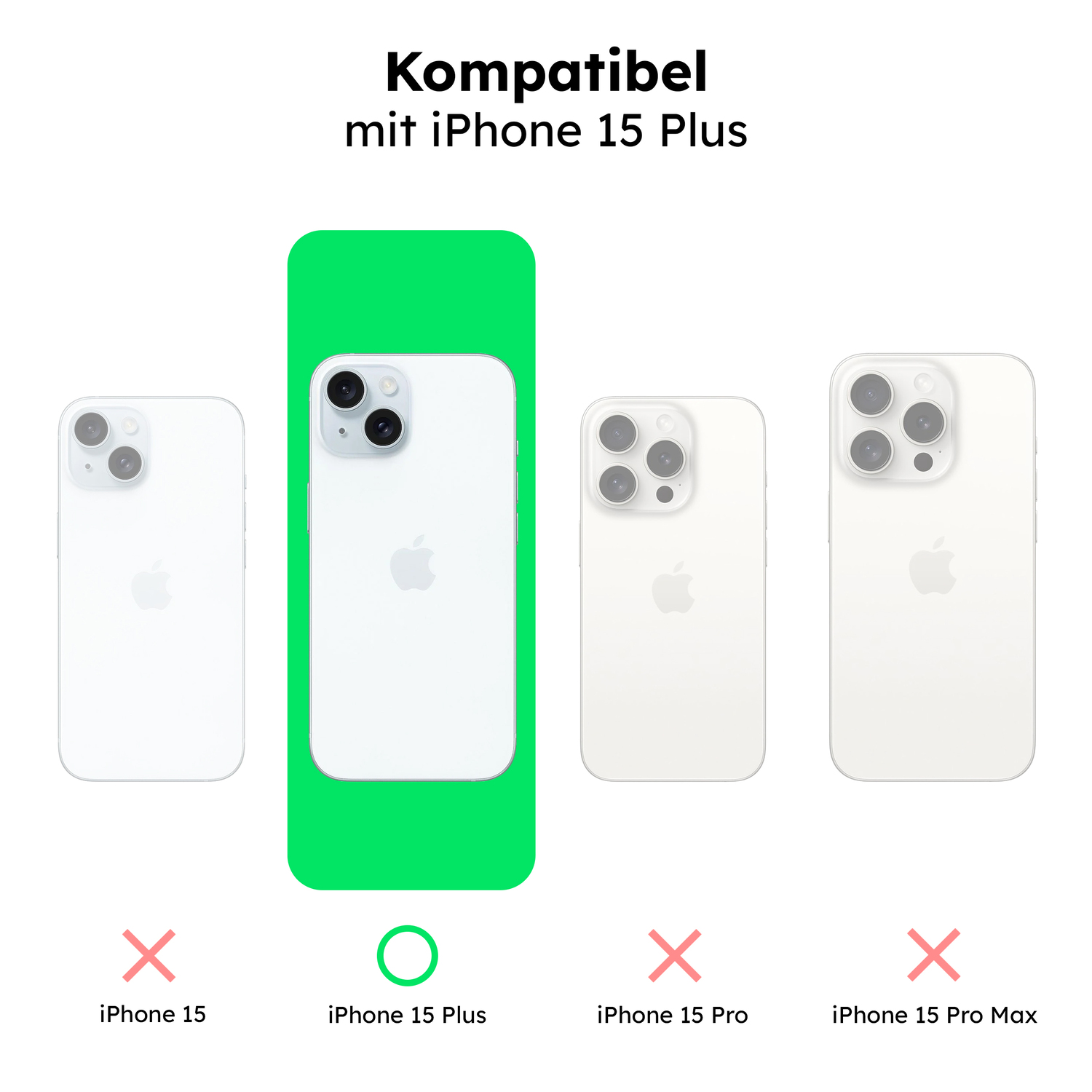 alkaya. | LUCID Silikon Case kompatibel mit Magsafe mint grün, iPhone 15 Plus