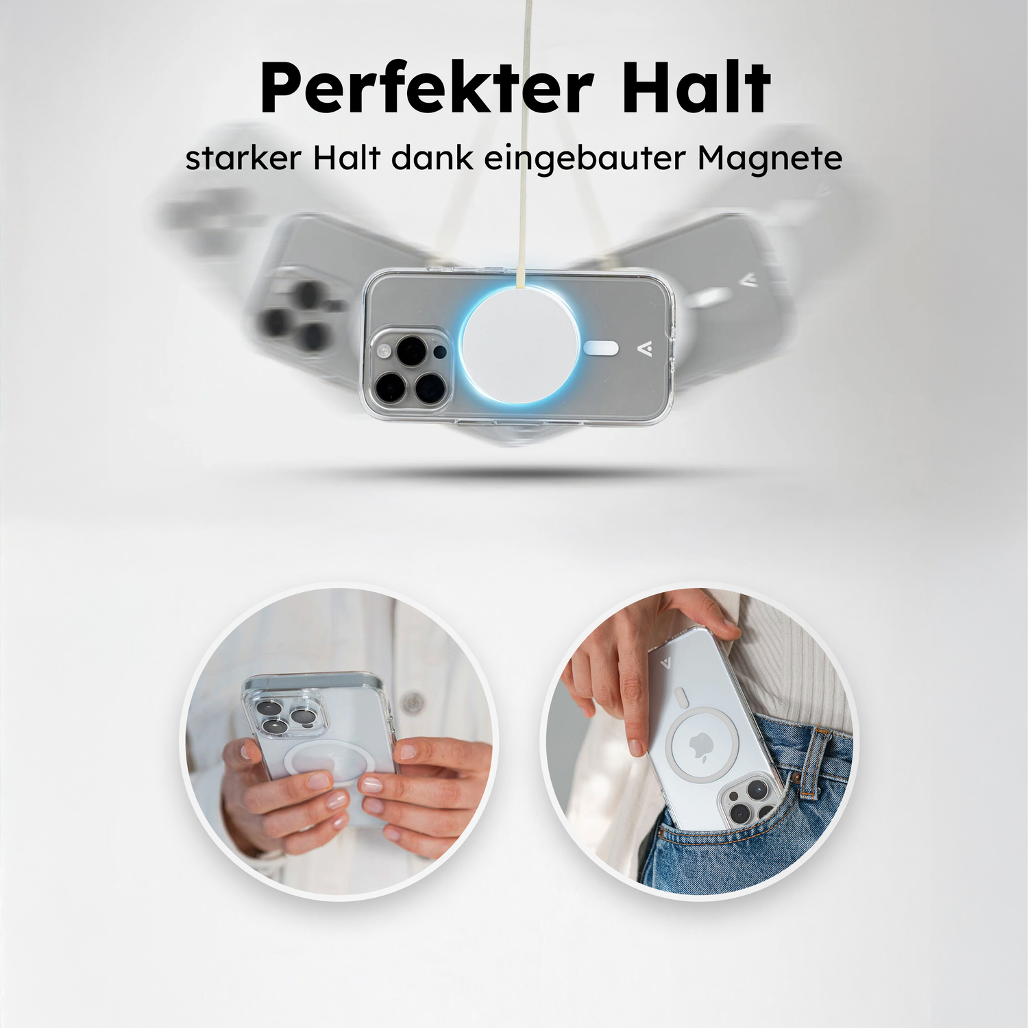 alkaya. | LUCID Clear Case kompatibel mit Magsafe transparent, iPhone 16 Pro