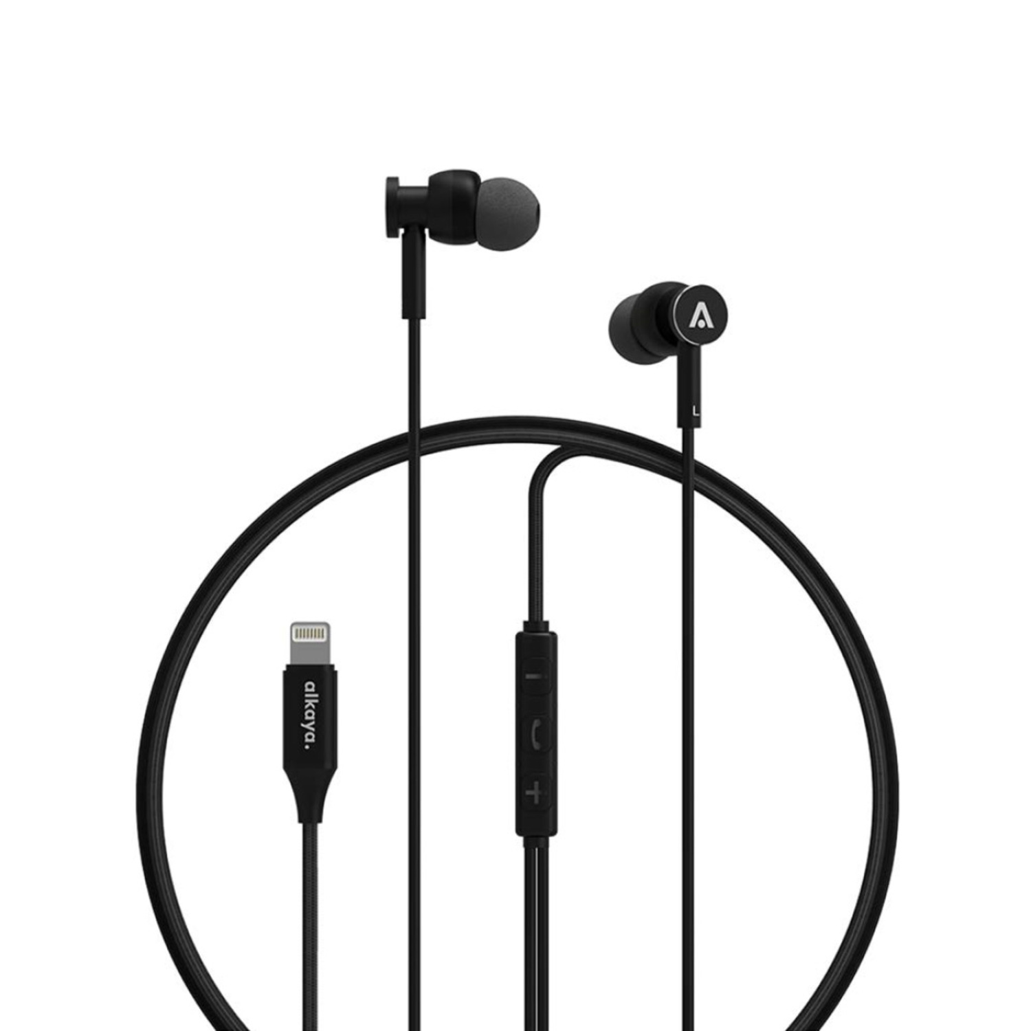 alkaya. | Quantum Direct Sound | Lightning Kabel Headset schwarz