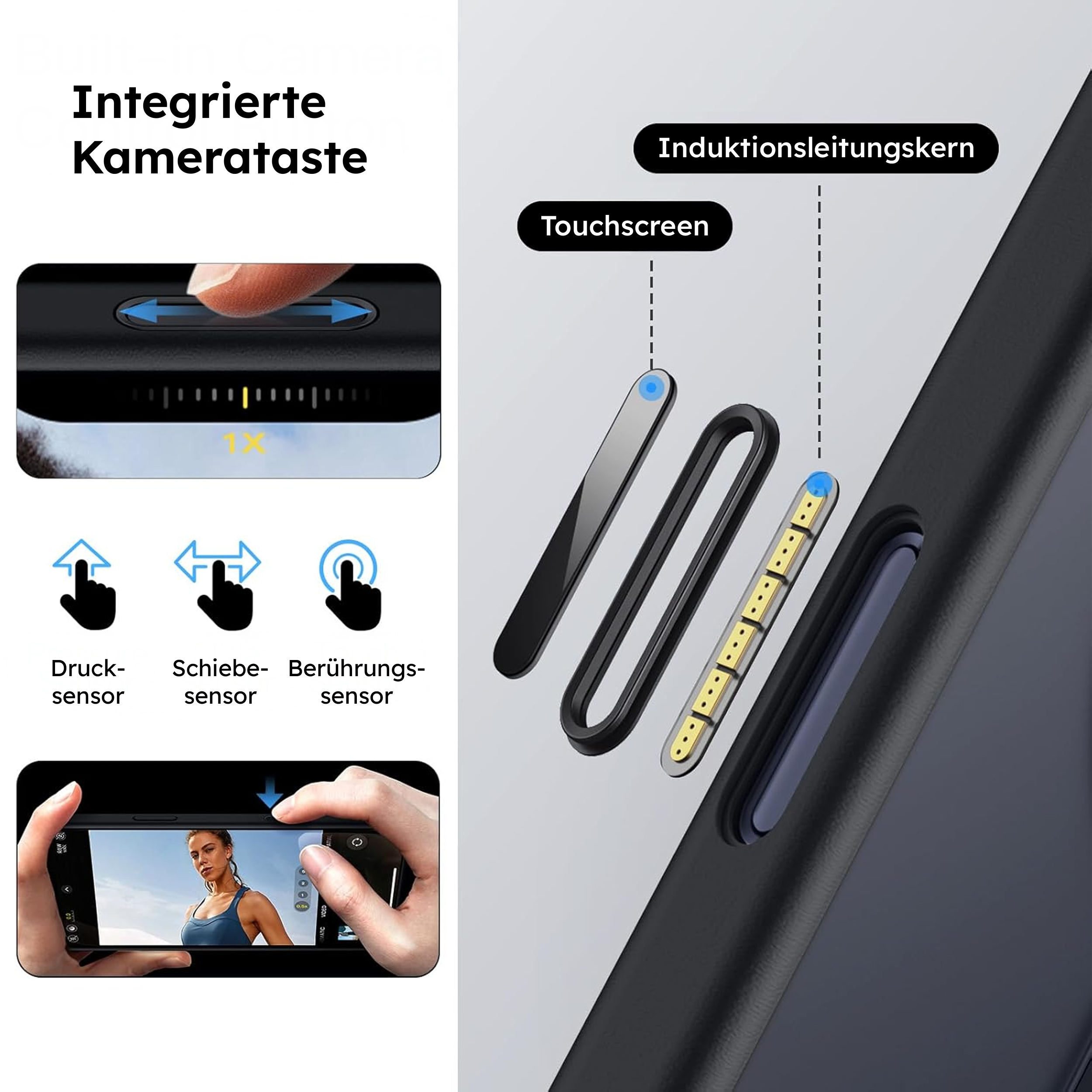 alkaya. | LUCID 360 FlexStand Case kompatibel mit Magsafe schwarz, iPhone 17 Pro