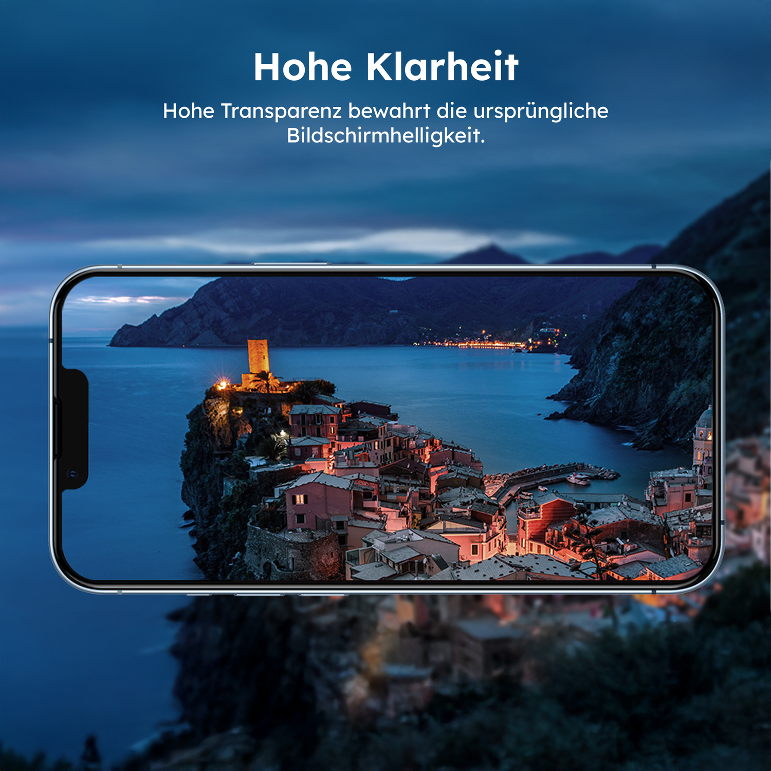 alkaya. | A Shield | Displayschutzglas | 3D Full Cover transparent, iPhone 13/13Pro/14