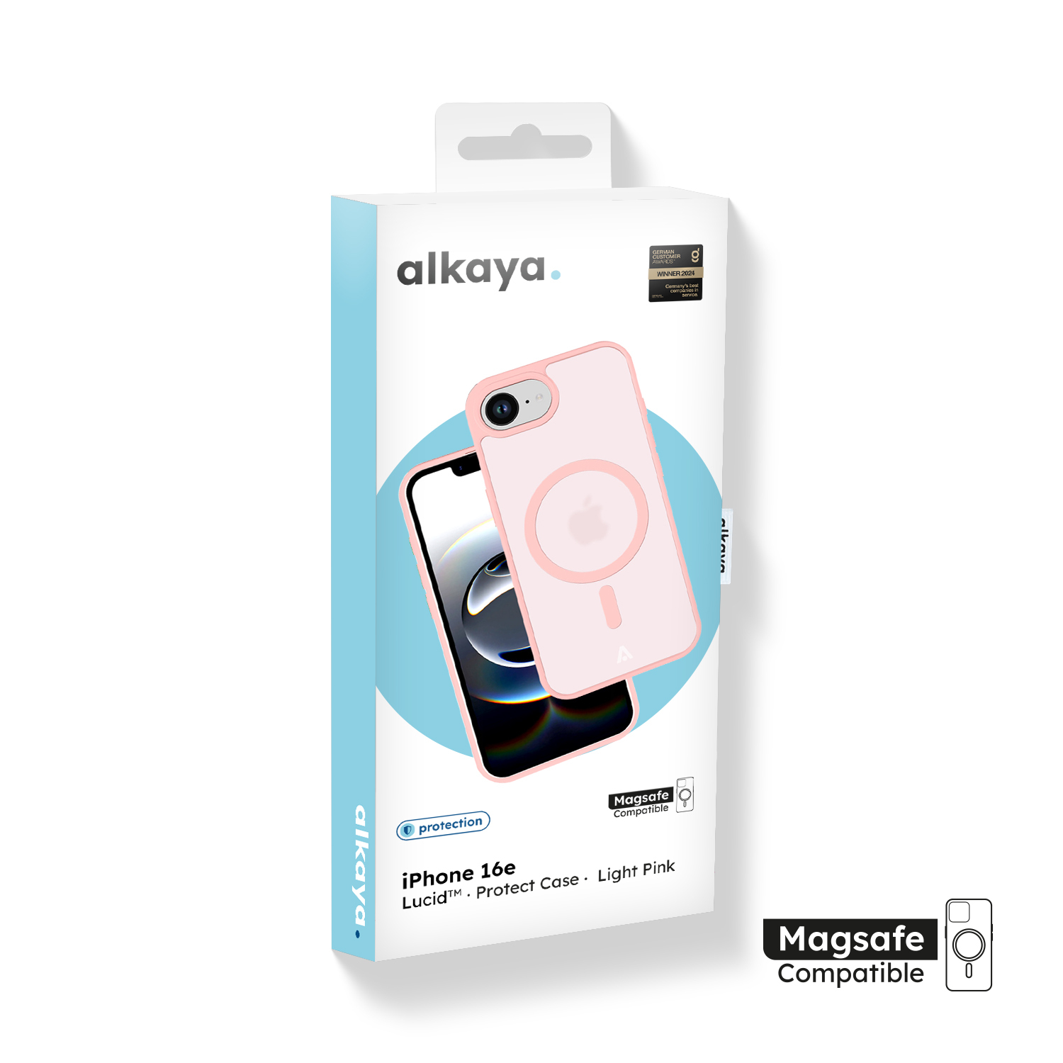 alkaya. | LUCID Protect Case kompatibel mit Magsafe pink, iPhone 16e