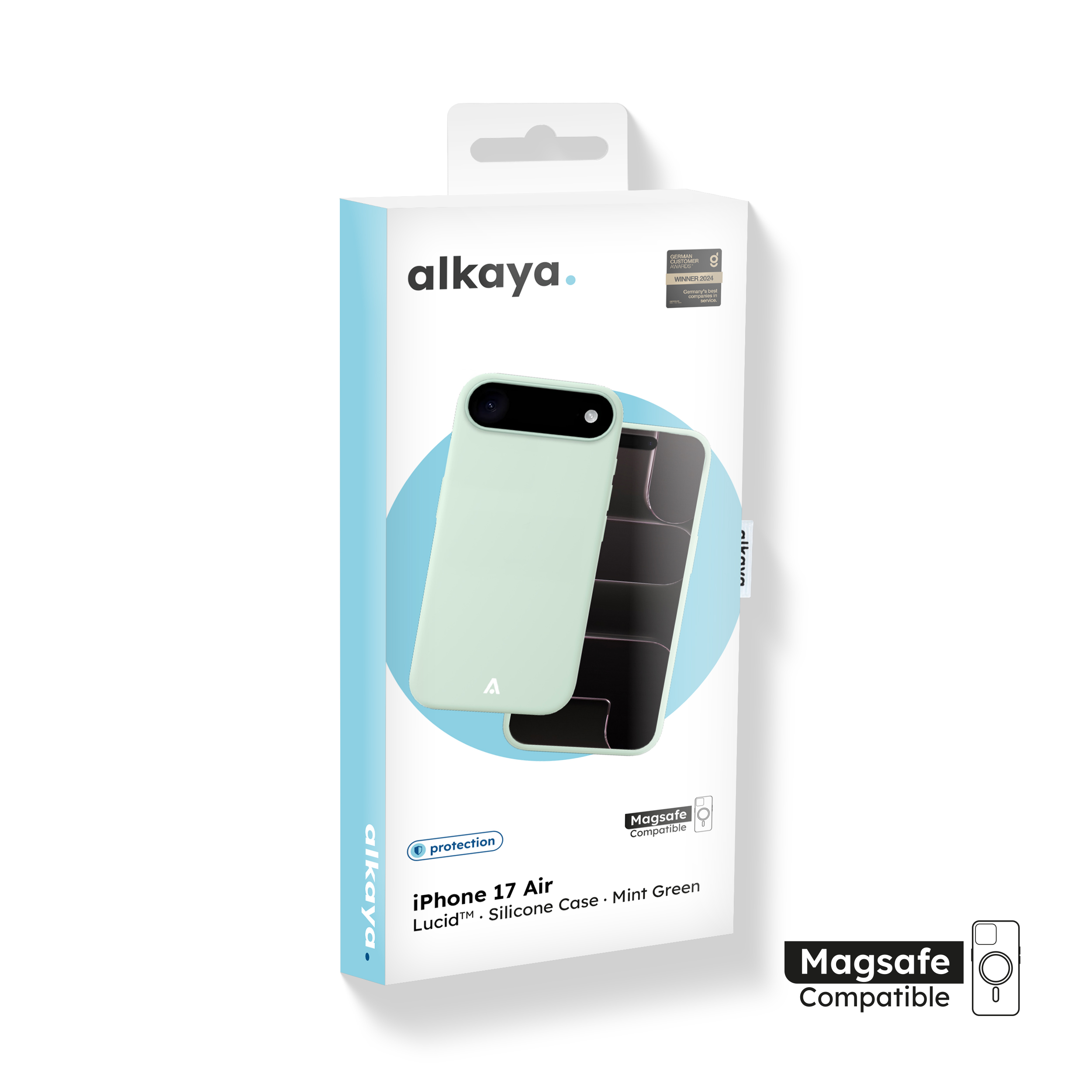 alkaya. | LUCID Silikon Case kompatibel mit Magsafe mintgrün, IPhone 17 Air