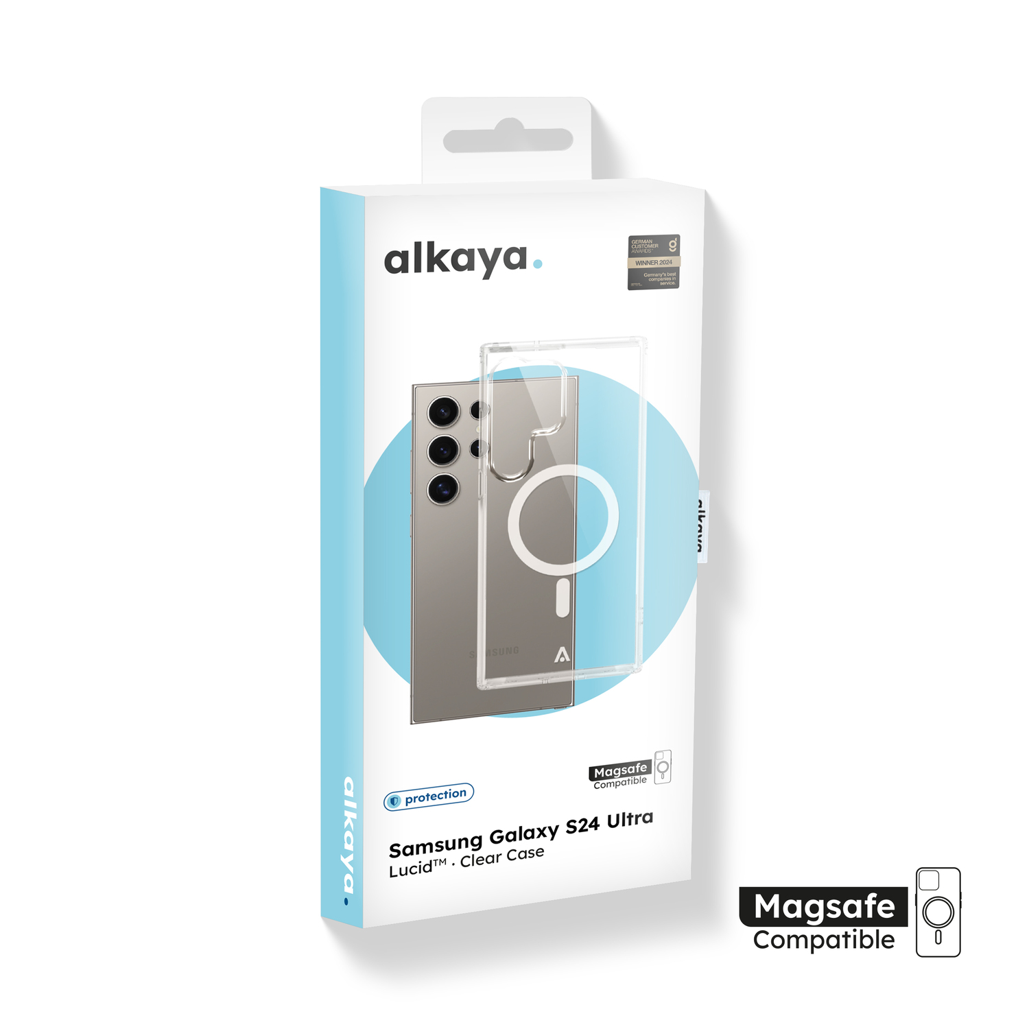 alkaya. | LUCID Clear Case kompatibel mit Magsafe transparent, Samsung S24 Ultra