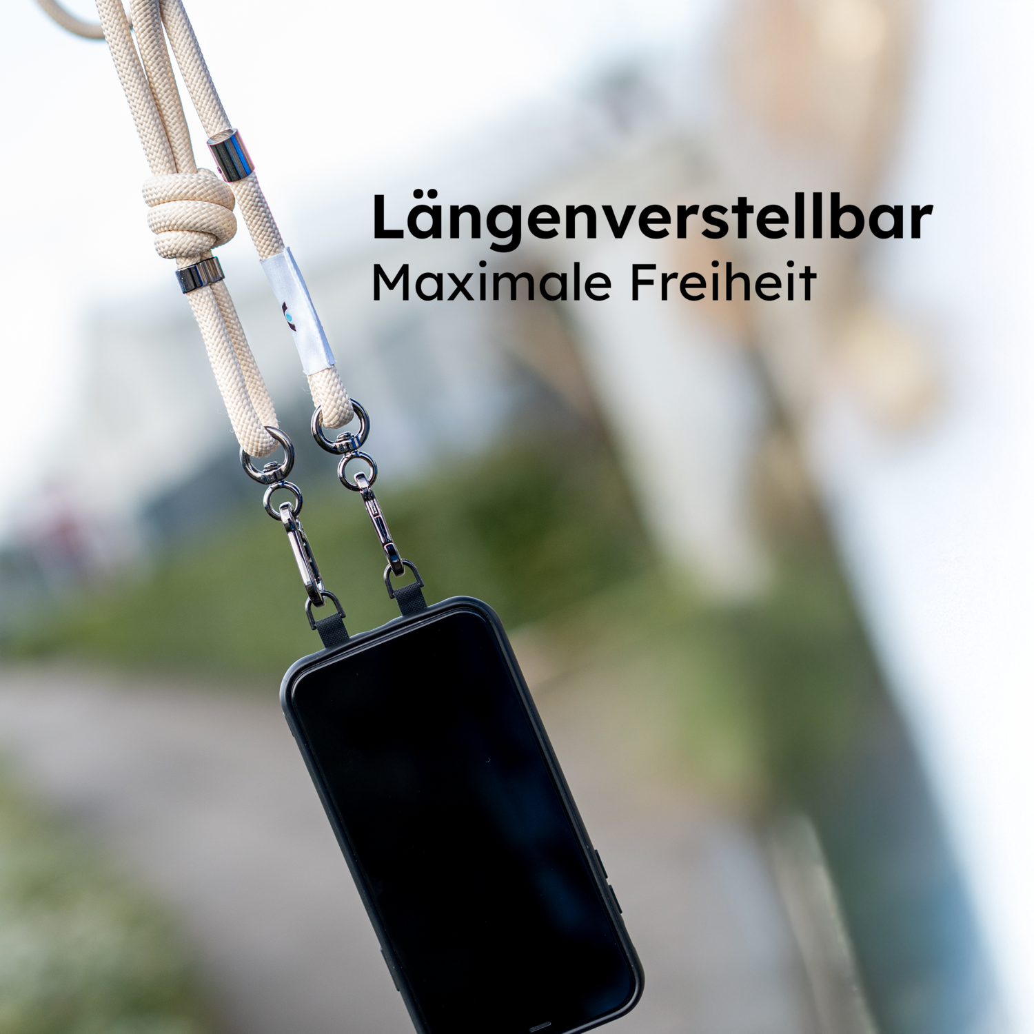 alkaya. | A Strap | Premium Lanyard lHandy Kette schwarz