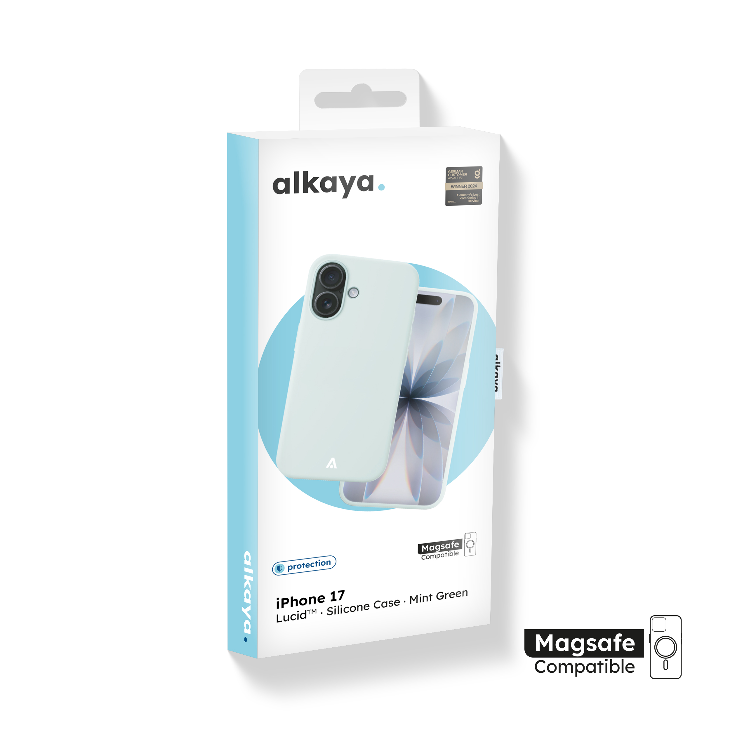 alkaya. | LUCID Silikon Case kompatibel mit Magsafe mintgrün, iPhone 17