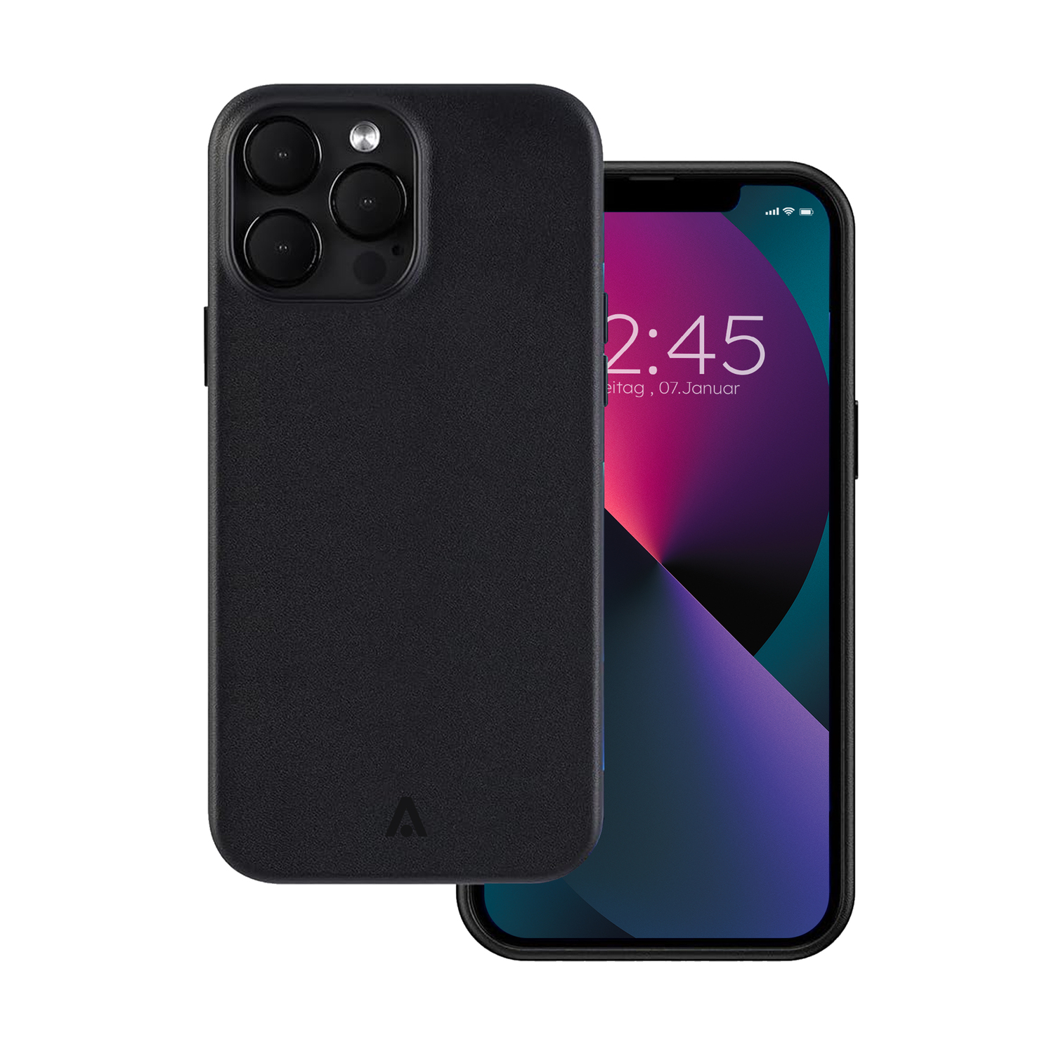 alkaya. | LUCID Pu Leather Case kompatibel mit Magsafe schwarz, iPhone 13 Pro