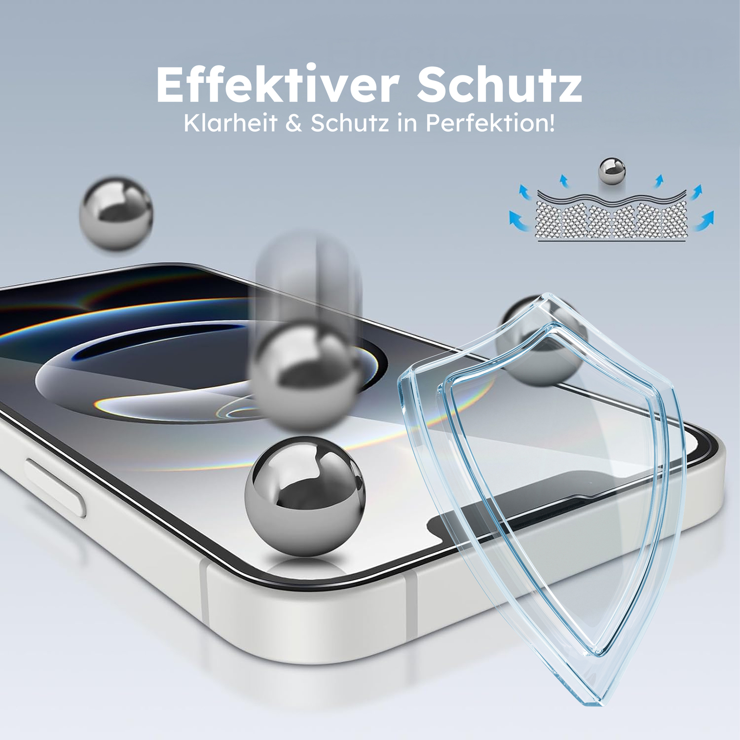 alkaya. | A Shield | Displayschutzglas | 3D Full Cover, Privacy iPhone 16e