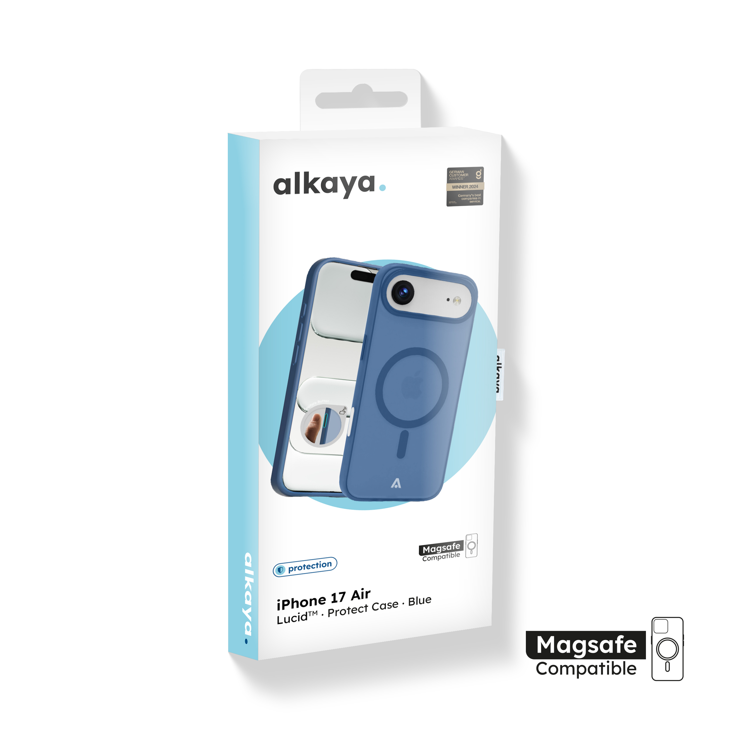 alkaya. | LUCID Protect Case kompatibel mit Magsafe blau, iPhone 17 Air