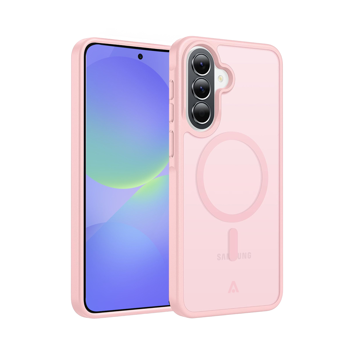 alkaya.| FROSTED Case Kompatibel mit MagSafe, Samsung A37 Pink