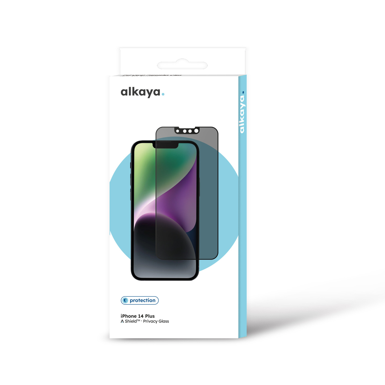 alkaya. | A Shield | Display-Sichtschutzglas | 3D Full Cover | Privacy, iPhone 14 Plus