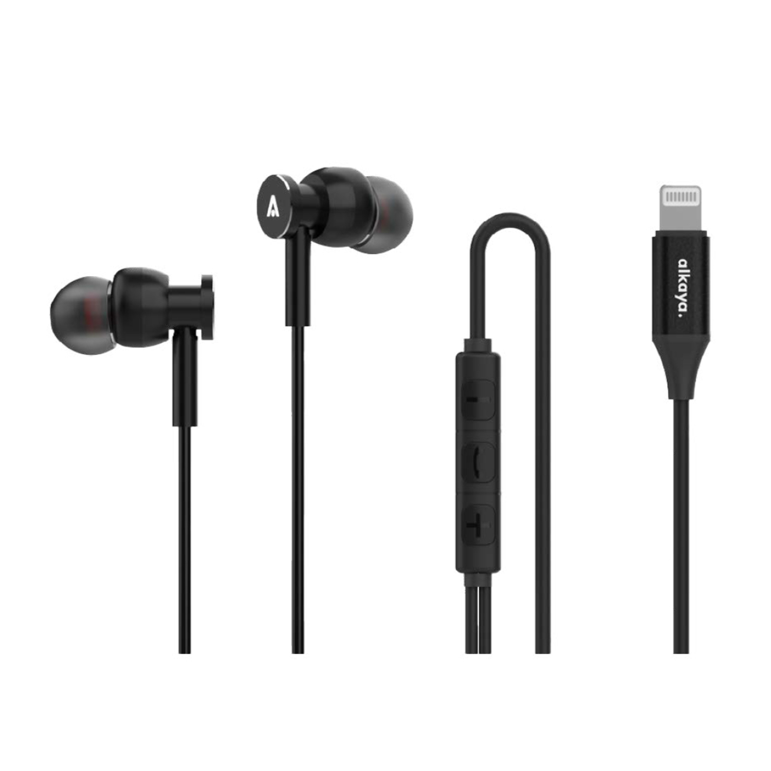 alkaya. | Quantum Direct Sound | Lightning Kabel Headset schwarz