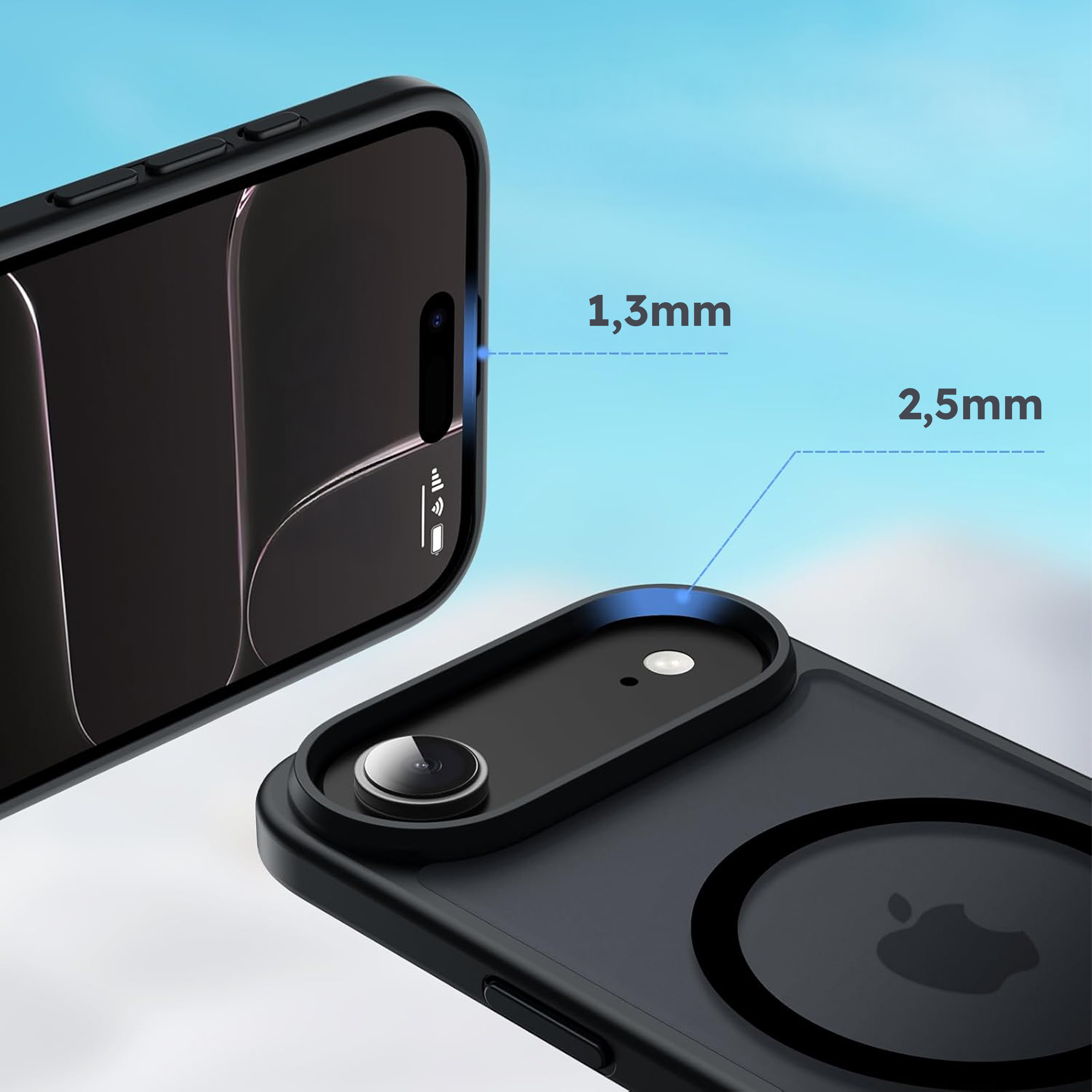 alkaya. | LUCID Protect Case kompatibel mit Magsafe schwarz, iPhone 17 Air