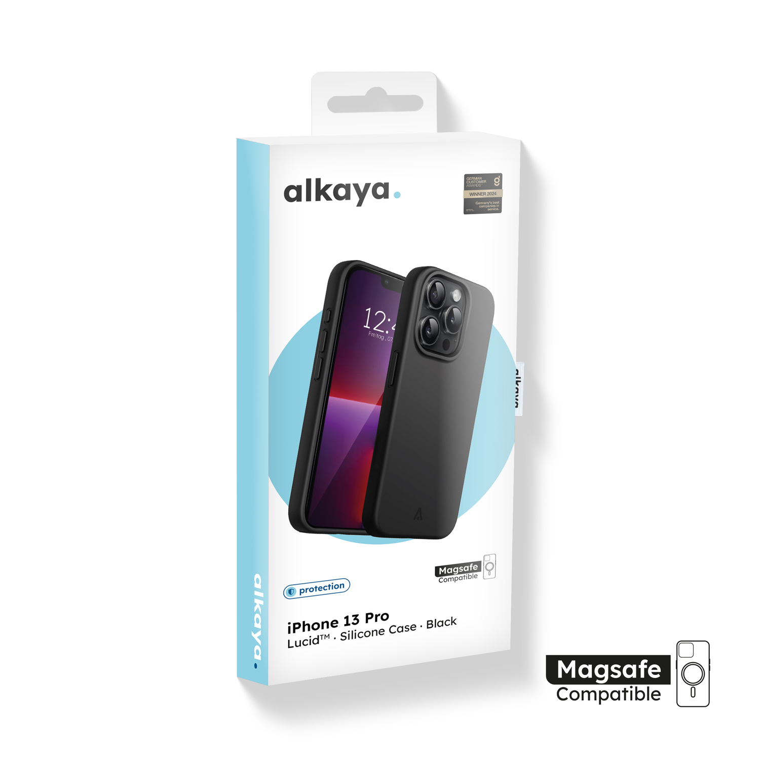 alkaya. | LUCID Silikon Case kompatibel mit Magsafe schwarz, iPhone 13 Pro