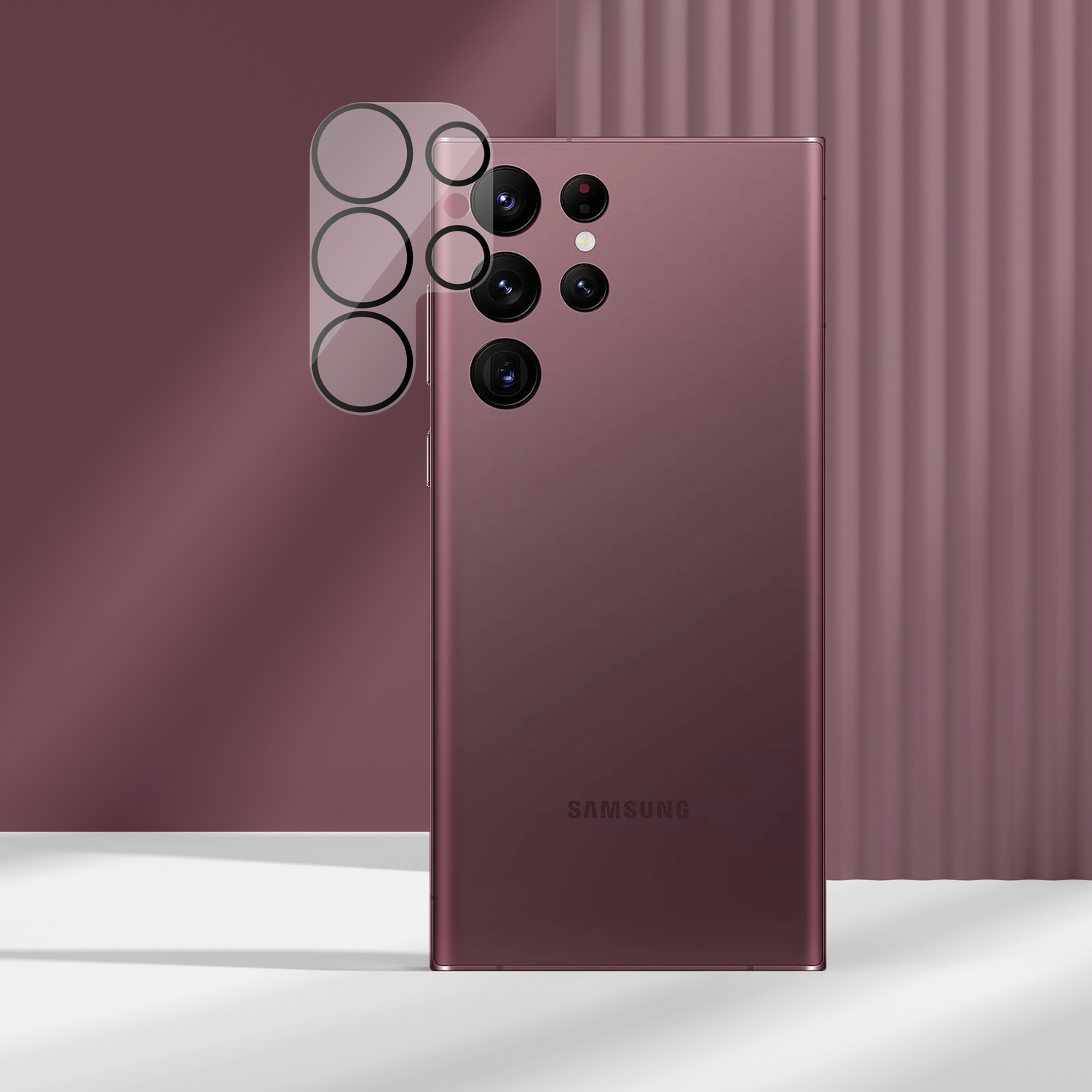 alkaya. | Lens Shield | Kameraschutzglas, Transparent Samsung S22 Ultra