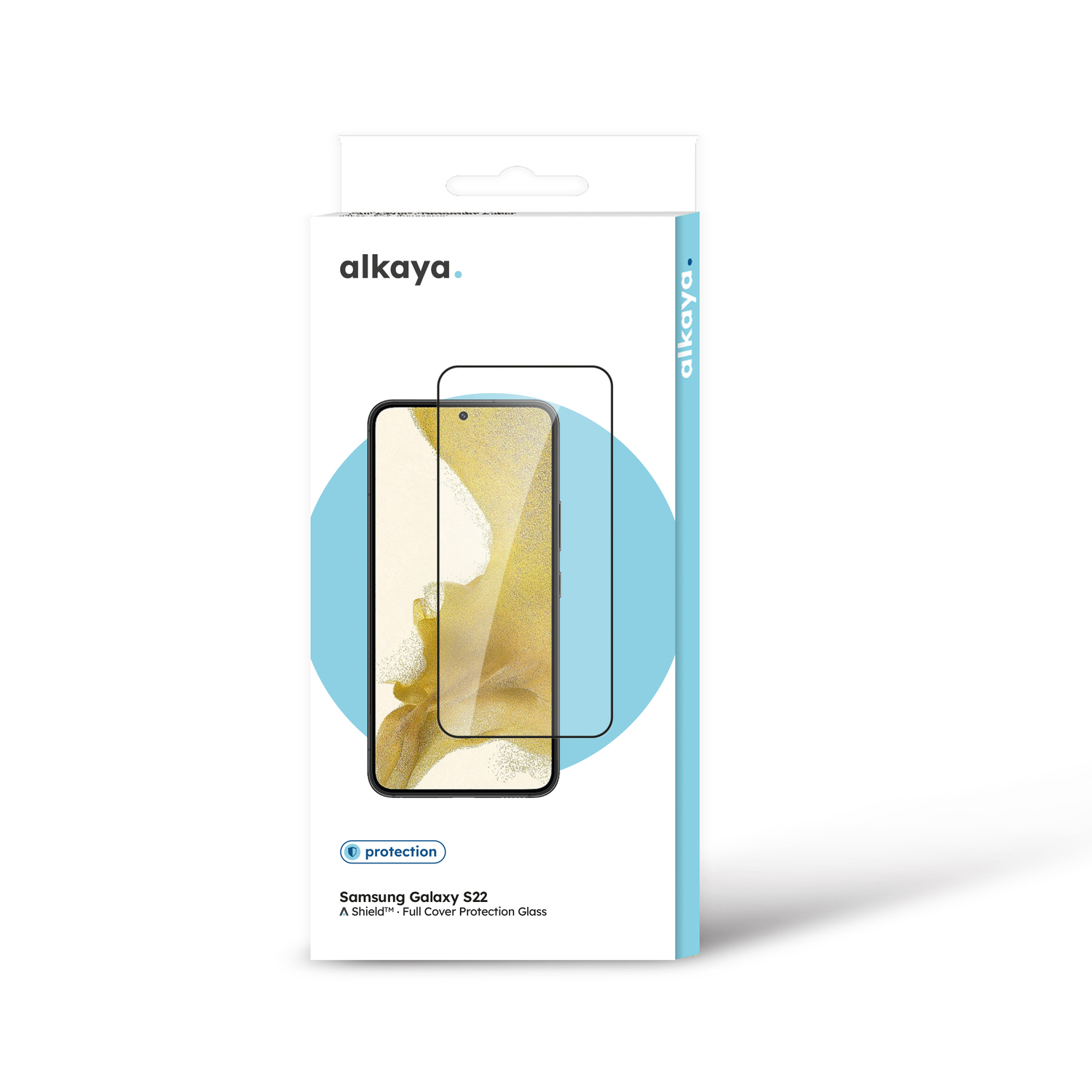 alkaya. | A Shield | Displayschutzglas | 3D Full Cover transparent, Samsung Galaxy S22