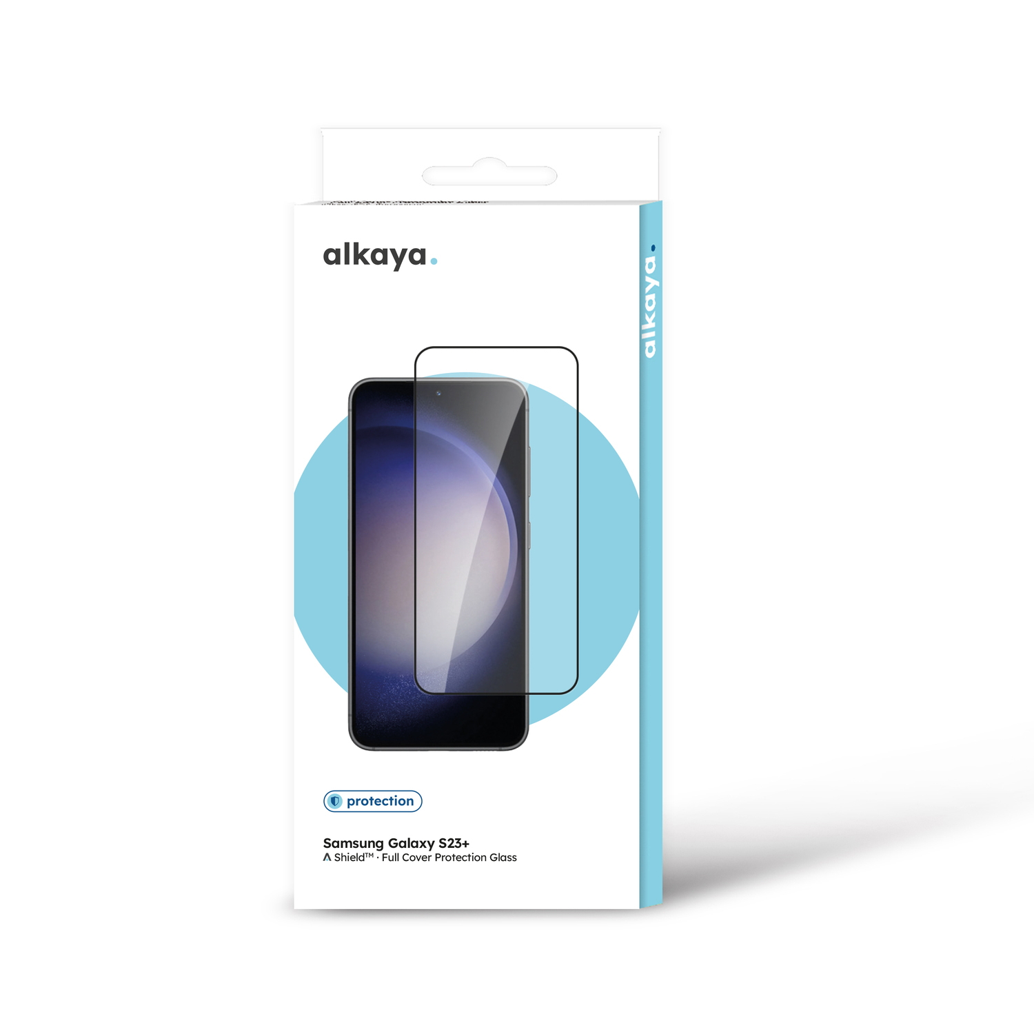 alkaya. | A Shield | Displayschutzglas | 3D Full Cover transparent, Samsung Galaxy S23+