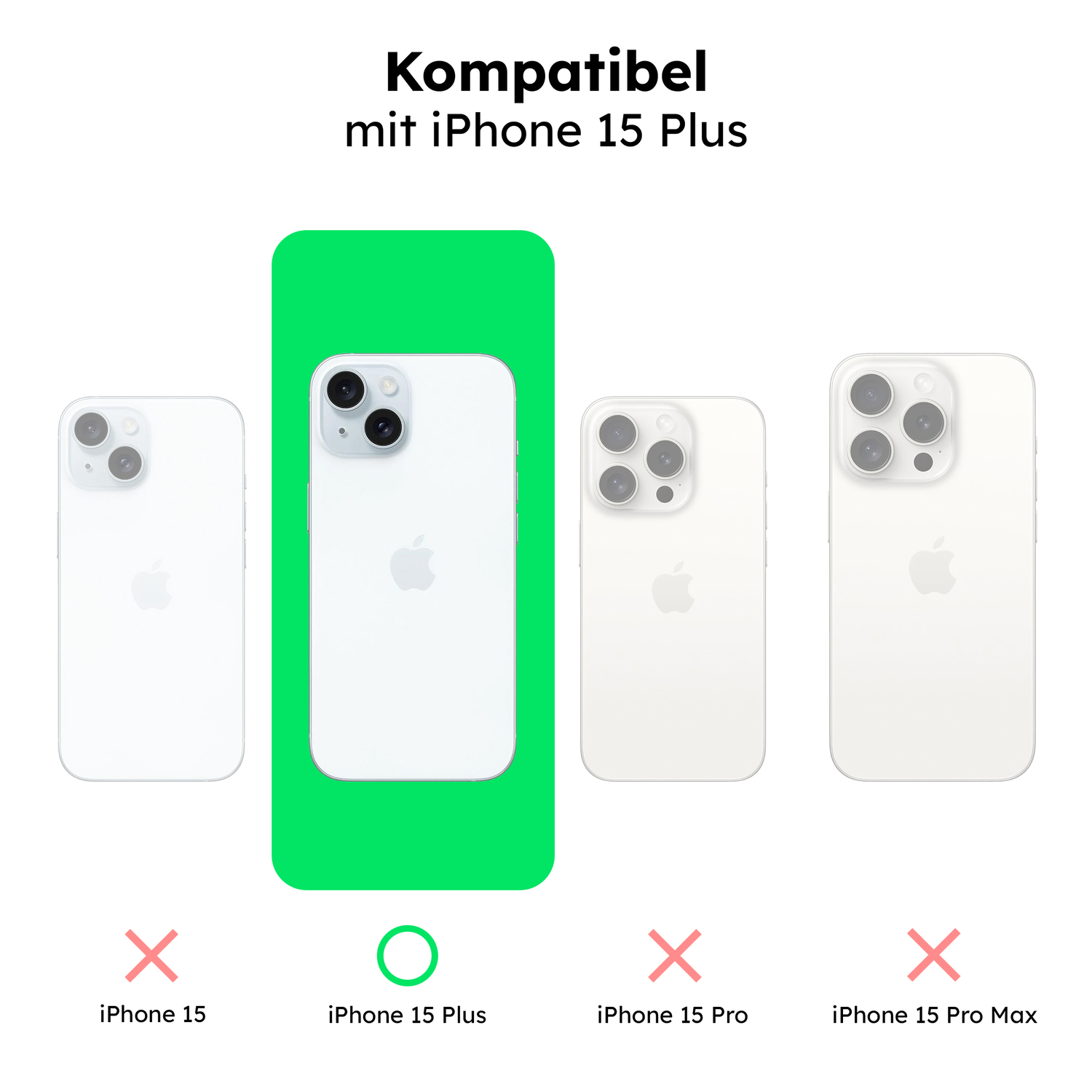 alkaya. | LUCID Silikon Case kompatibel mit Magsafe  pink, iPhone 15 Plus