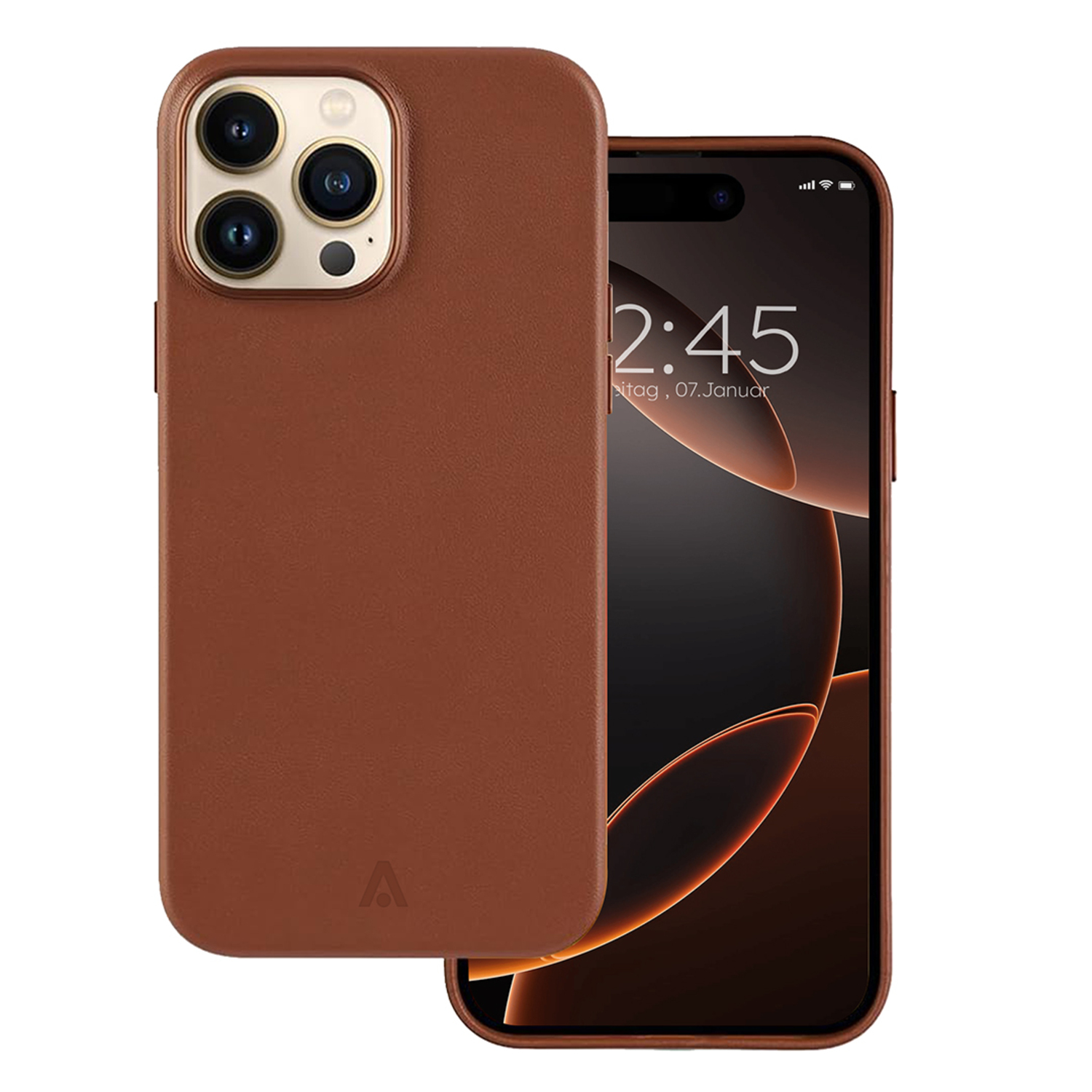 alkaya. | LUCID Pu Leather Case kompatibel mit Magsafe braun, iPhone 16 Pro Max