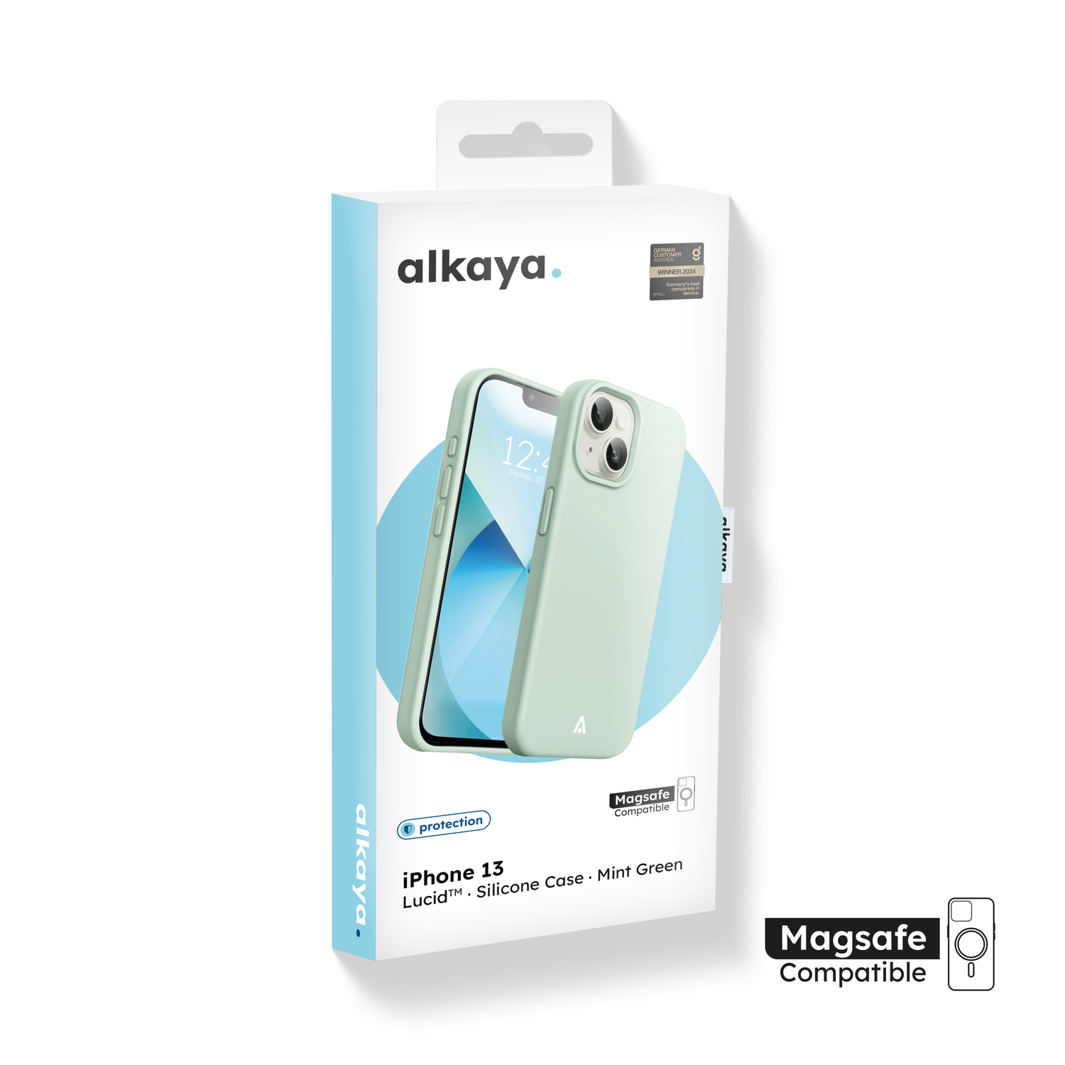 alkaya. | LUCID Silikon Case kompatibel mit Magsafe mint grün, iPhone 13