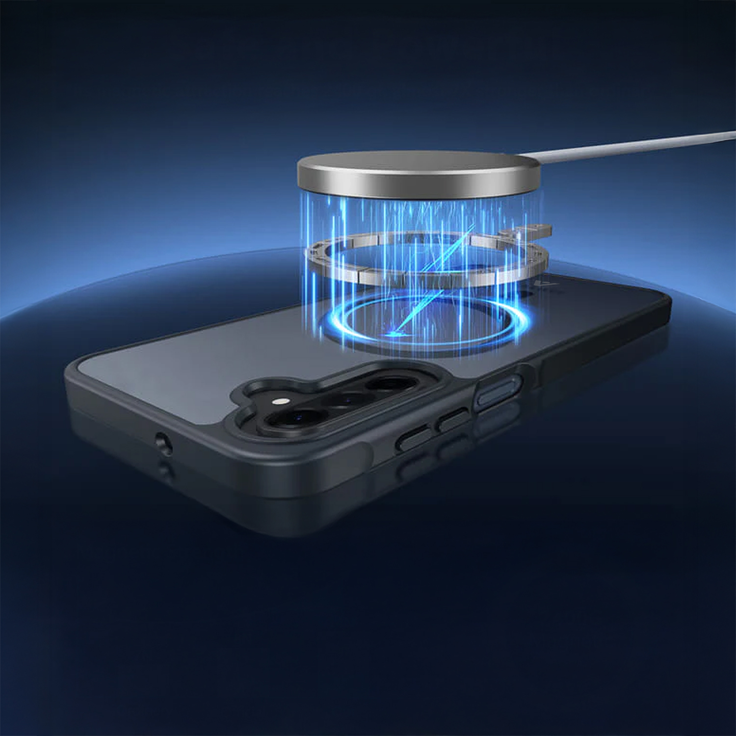 alkaya. | LUCID FROSTED Case Kompatibel mit MagSafe, Samsung A37 schwarz