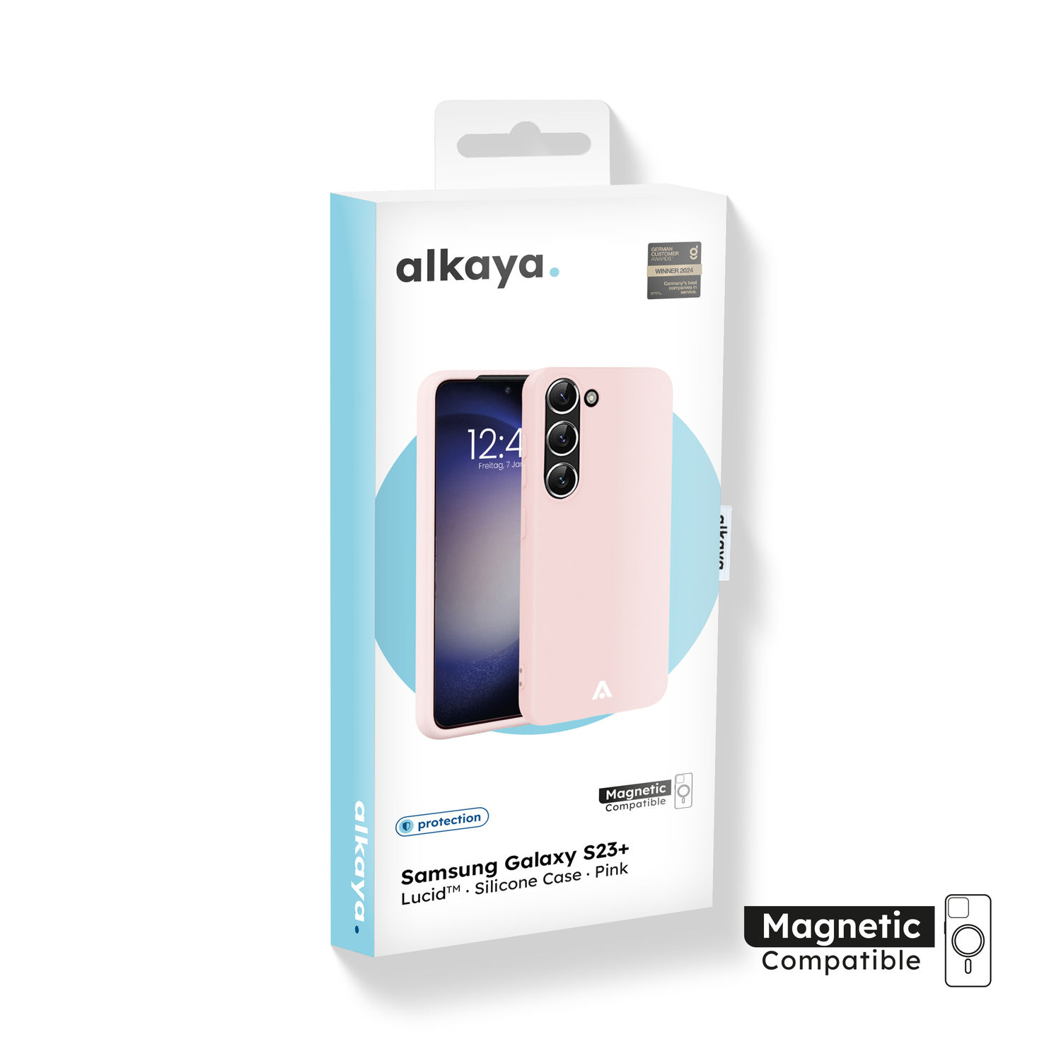 alkaya. | LUCID Silikon Case kompatibel mit Magsafe pink, Samsung S23+