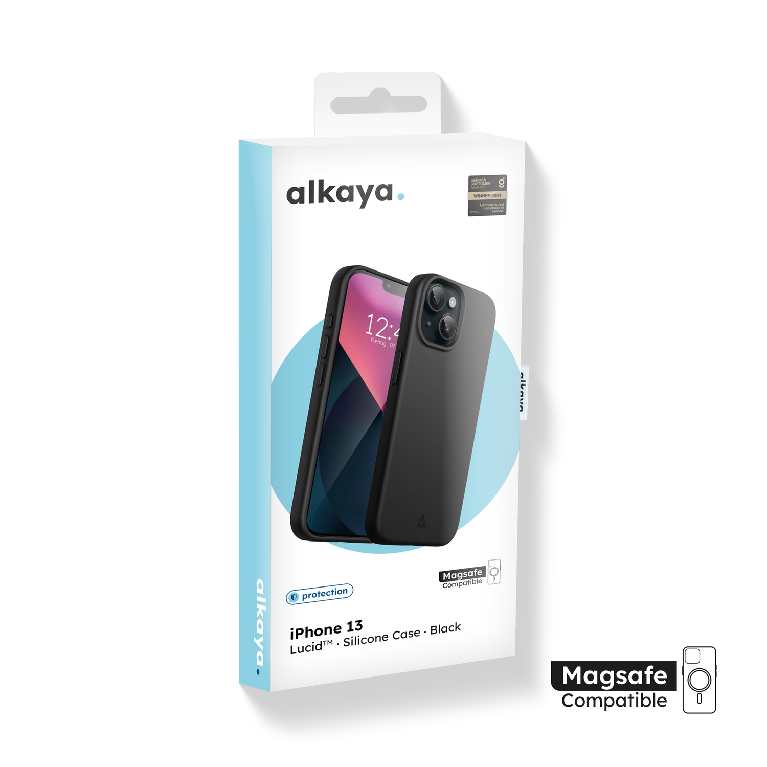 alkaya. | LUCID Silikon Case kompatibel mit Magsafe schwarz, iPhone 13