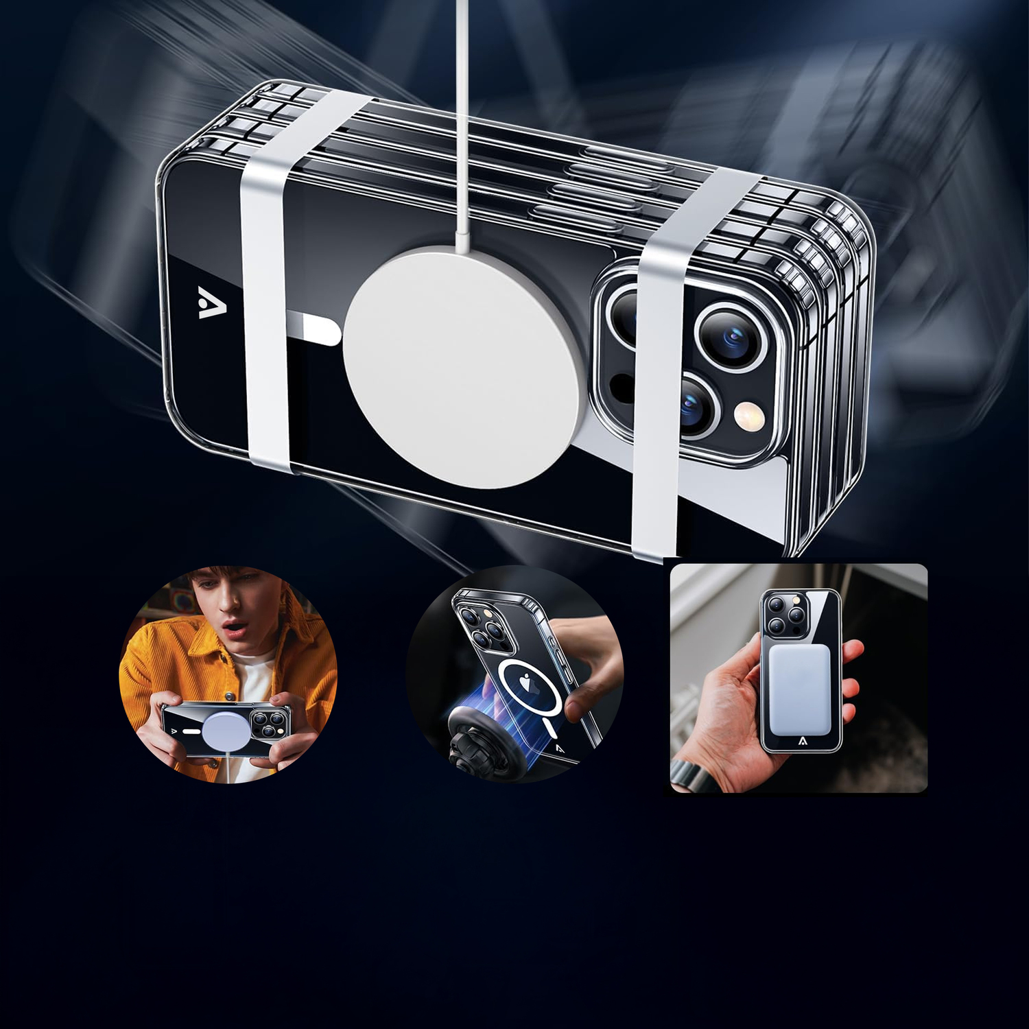 alkaya. | LUCID Clear Case kompatibel mit Magsafe transparent, iPhone 14 Pro Max