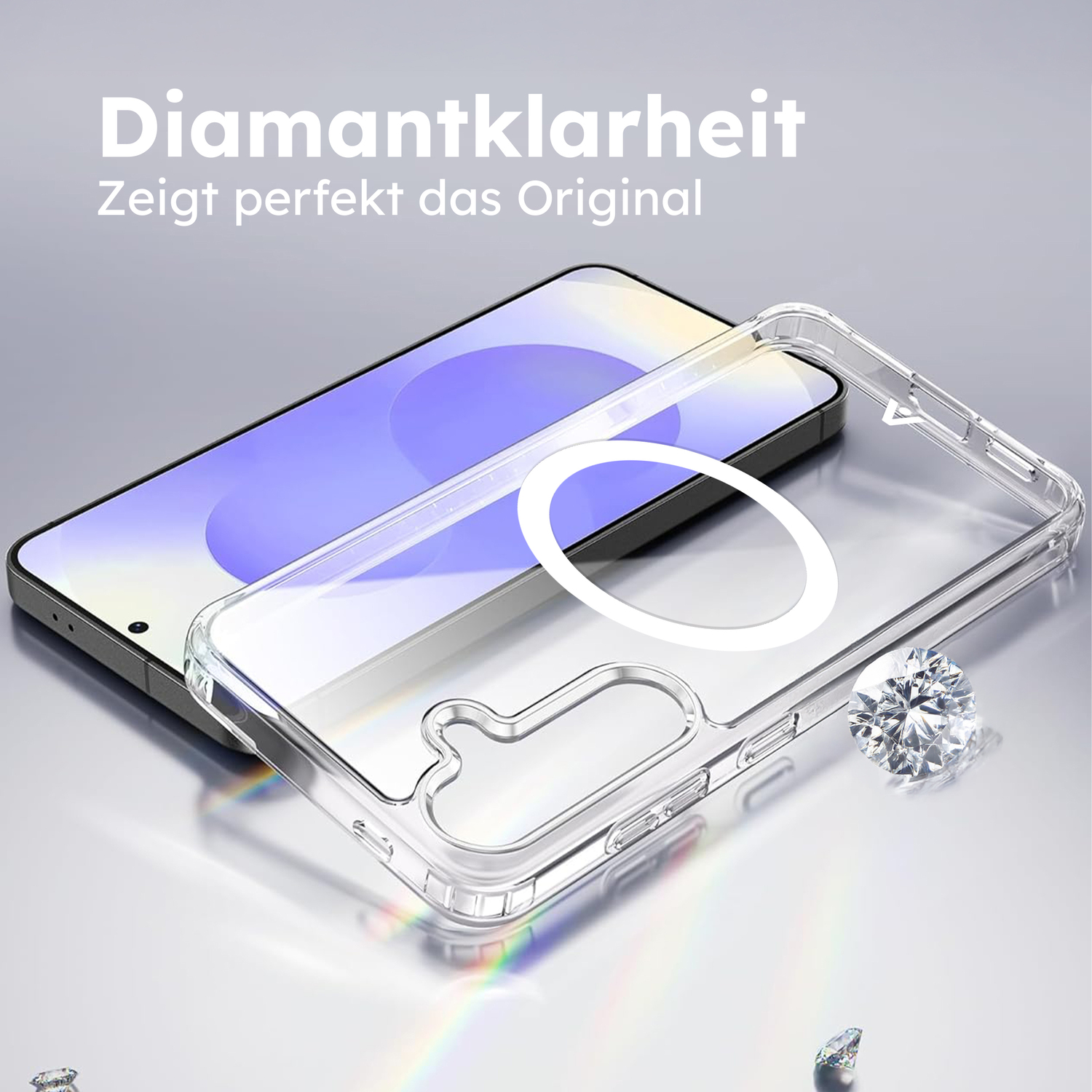 alkaya. | LUCID Clear Case kompatibel mit Magsafe Samsung S25+