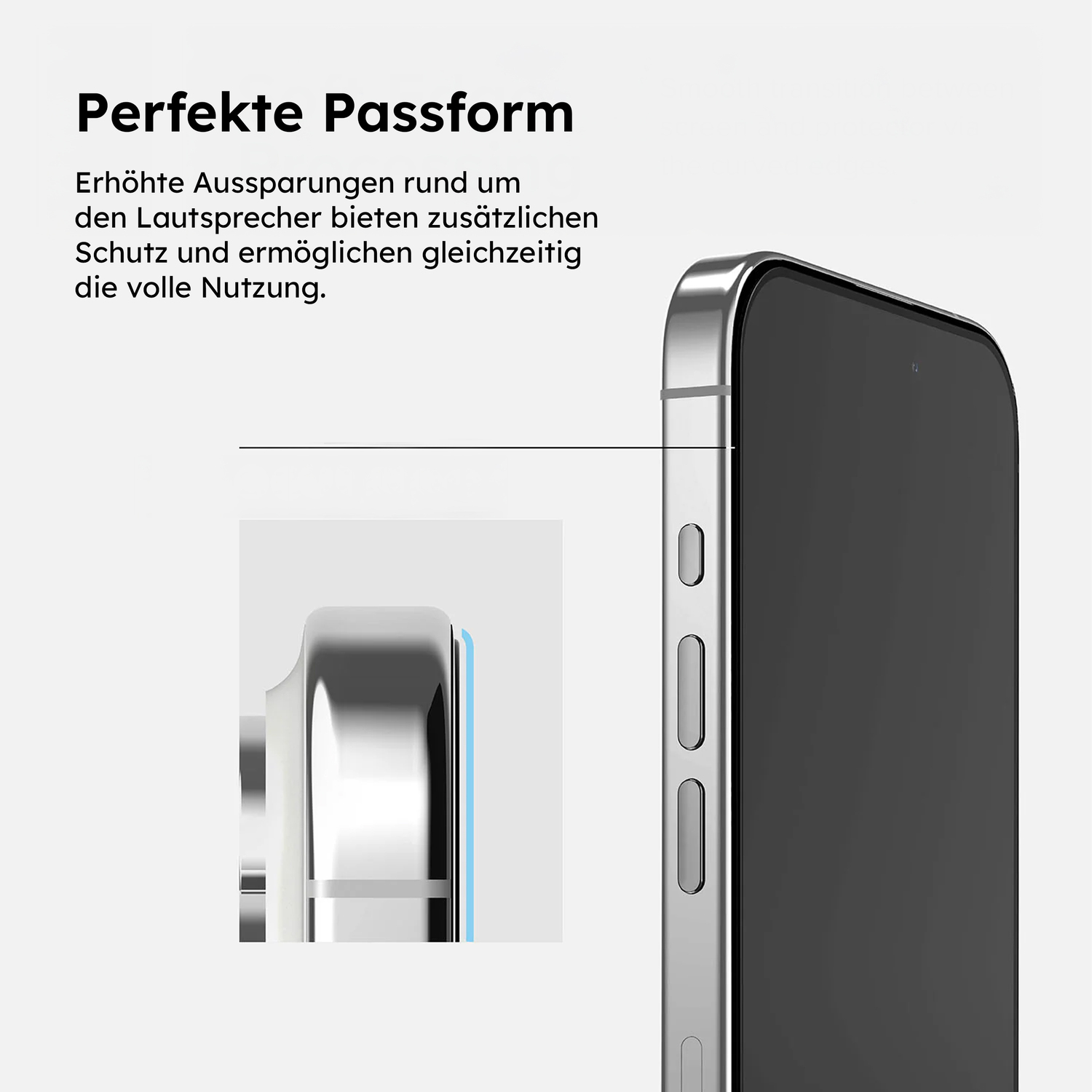 alkaya. | A Shield | Displayschutzglas | 3D Full Cover transparent, iPhone 15 Pro