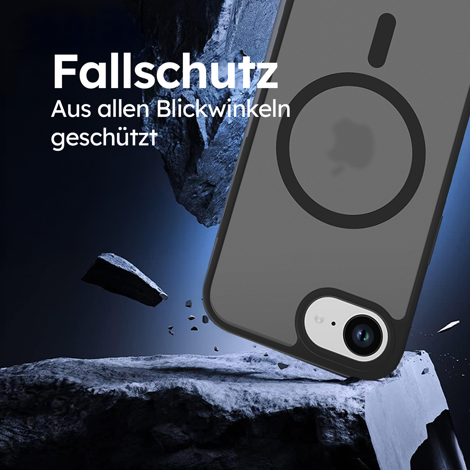 alkaya. | LUCID Protect Case kompatibel mit Magsafe  schwarz, iPhone 16e